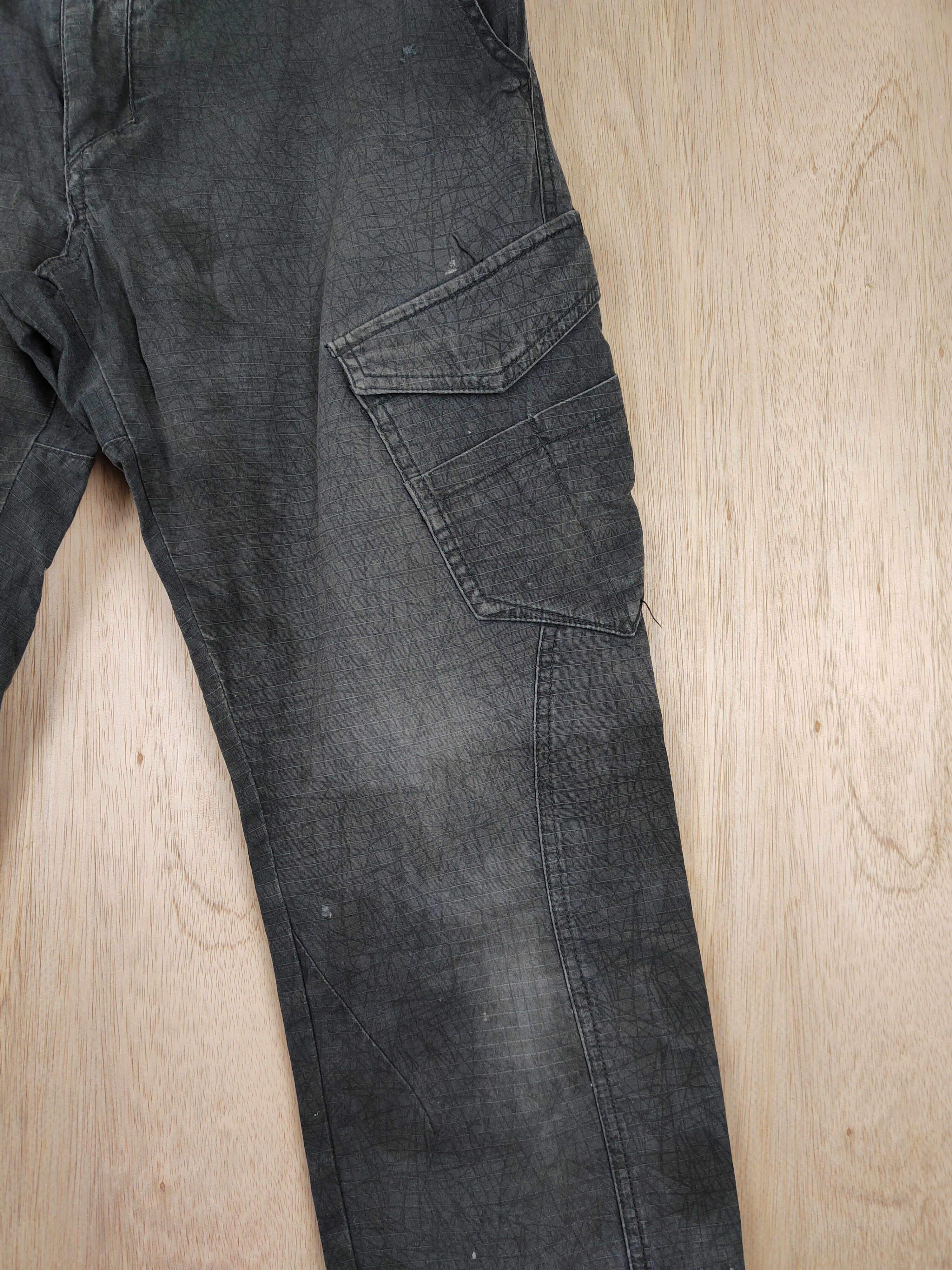 Japanese Brand D-Grow faded Gray multipocket utility Cargo Pant #4396 Size US 31 - 8 Thumbnail