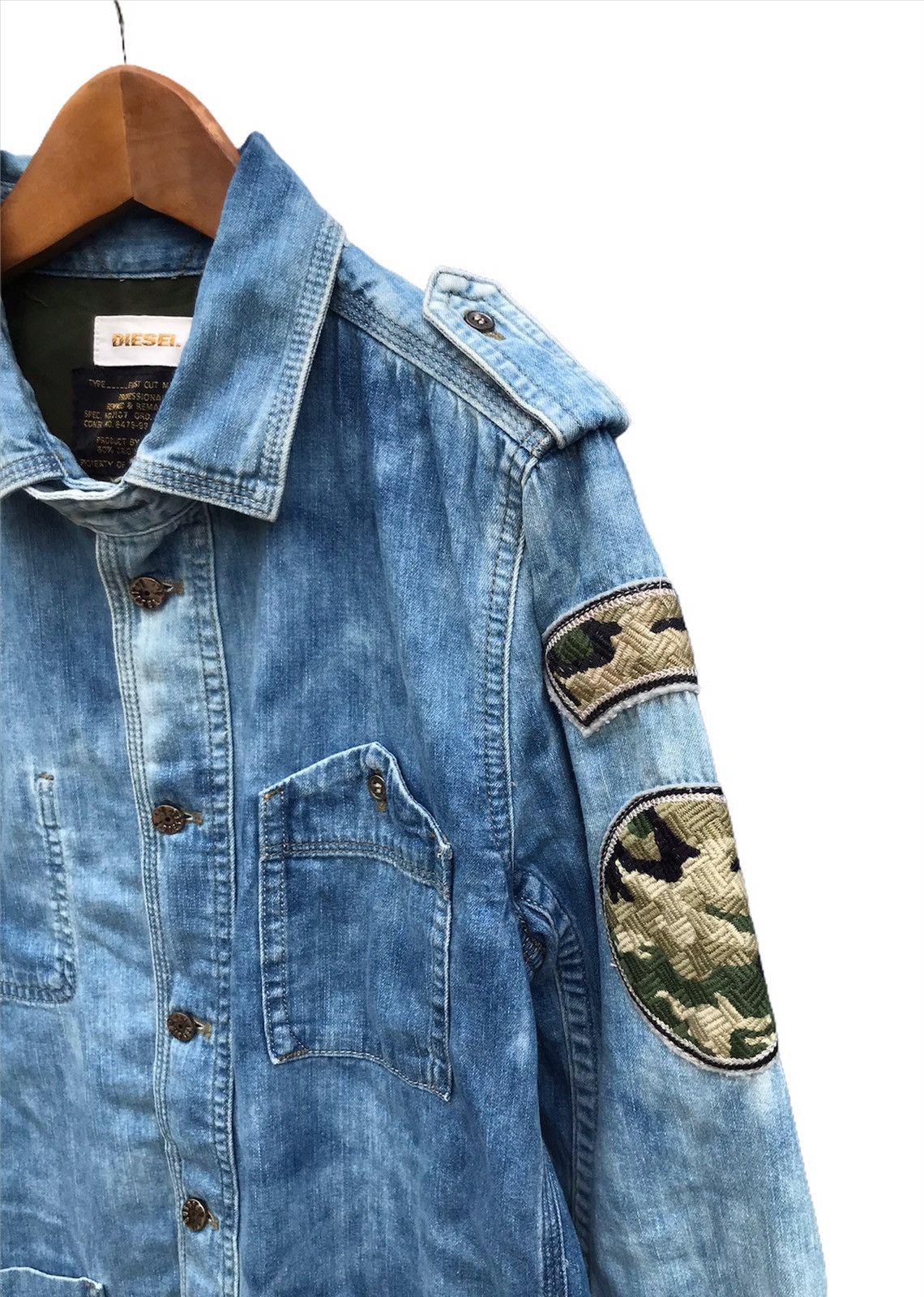 Diesel Diesel military blue denim jacket Size US S / EU 44-46 / 1 - 2 Thumbnail