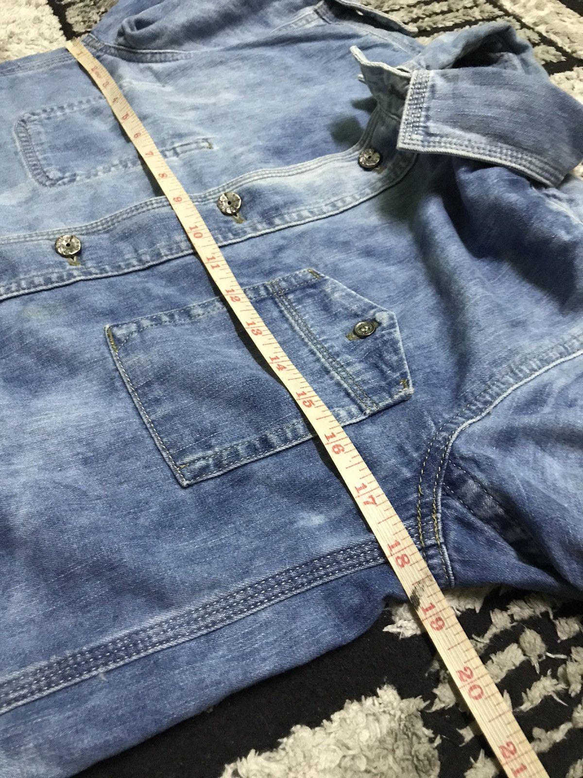 Diesel Diesel military blue denim jacket Size US S / EU 44-46 / 1 - 6 Thumbnail