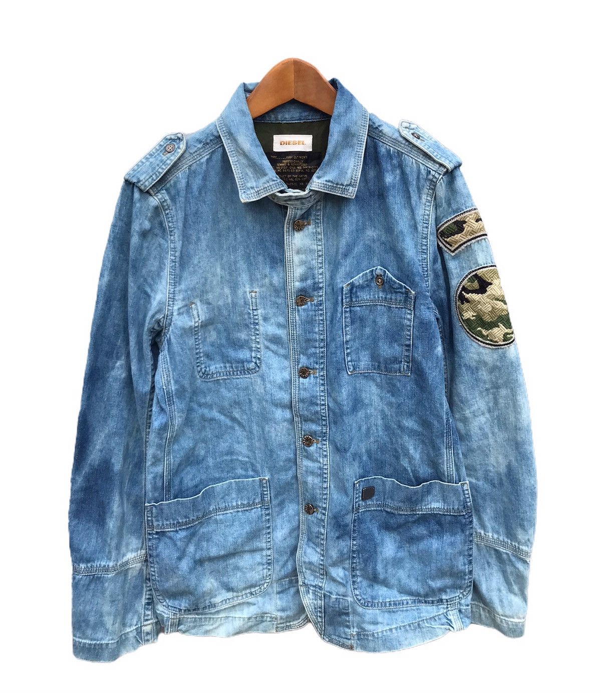 Diesel Diesel military blue denim jacket Size US S / EU 44-46 / 1 - 3 Thumbnail
