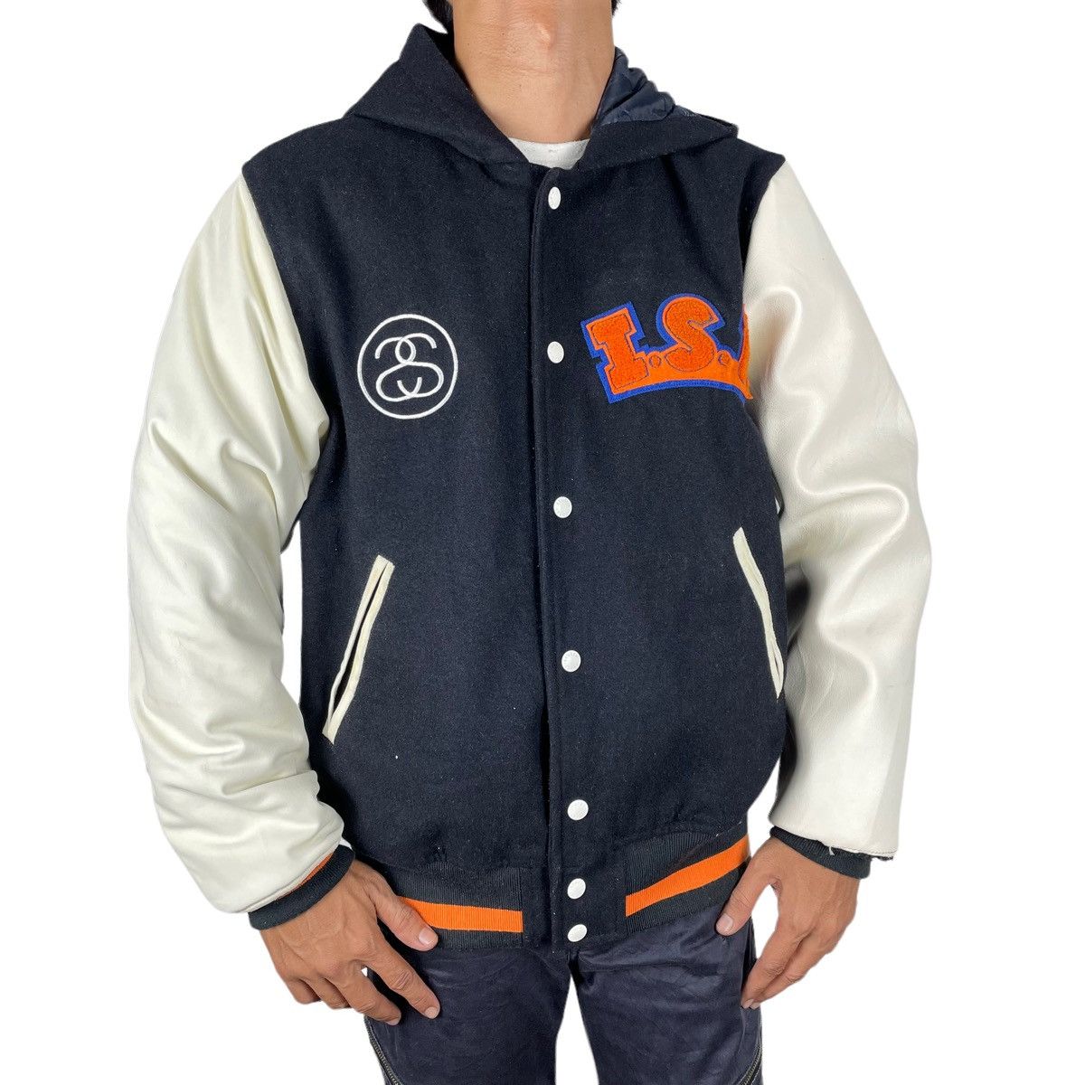 Stussy 🔥STUSSY TRIBE VARSITY BUTTON JACKET Size US L / EU 52-54 / 3 - 3 Thumbnail