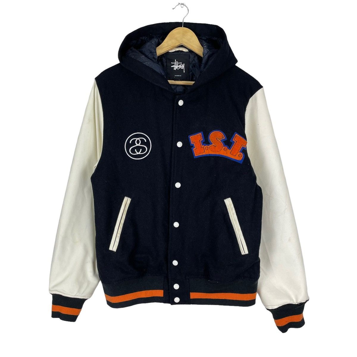 Stussy 🔥STUSSY TRIBE VARSITY BUTTON JACKET Size US L / EU 52-54 / 3 - 4 Thumbnail