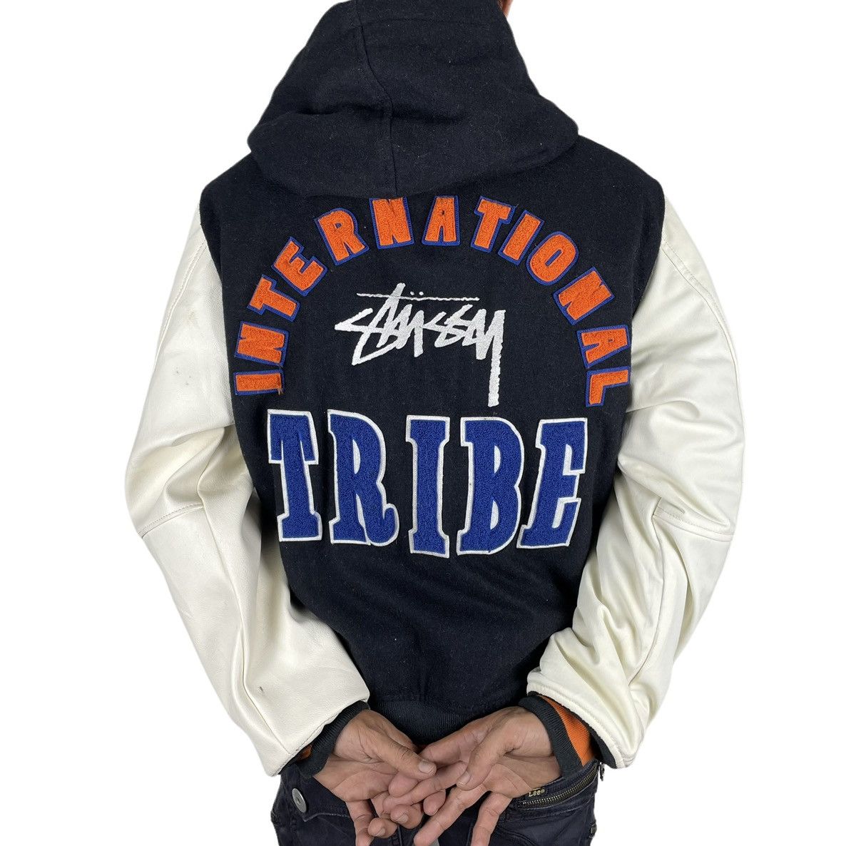 Stussy 🔥STUSSY TRIBE VARSITY BUTTON JACKET Size US L / EU 52-54 / 3 - 1 Thumbnail