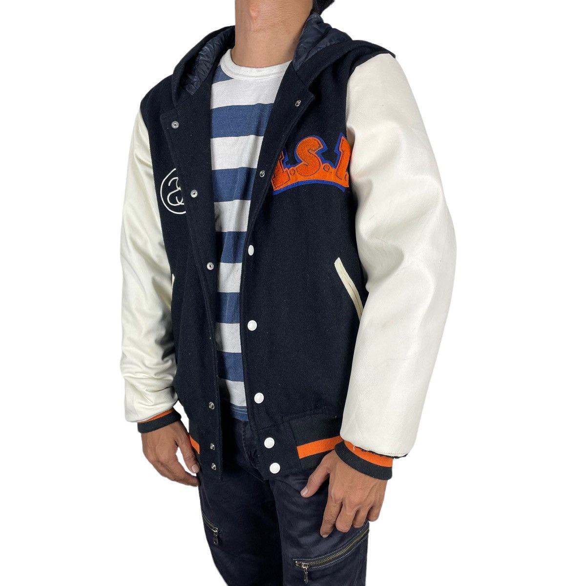 Stussy 🔥STUSSY TRIBE VARSITY BUTTON JACKET Size US L / EU 52-54 / 3 - 2 Thumbnail