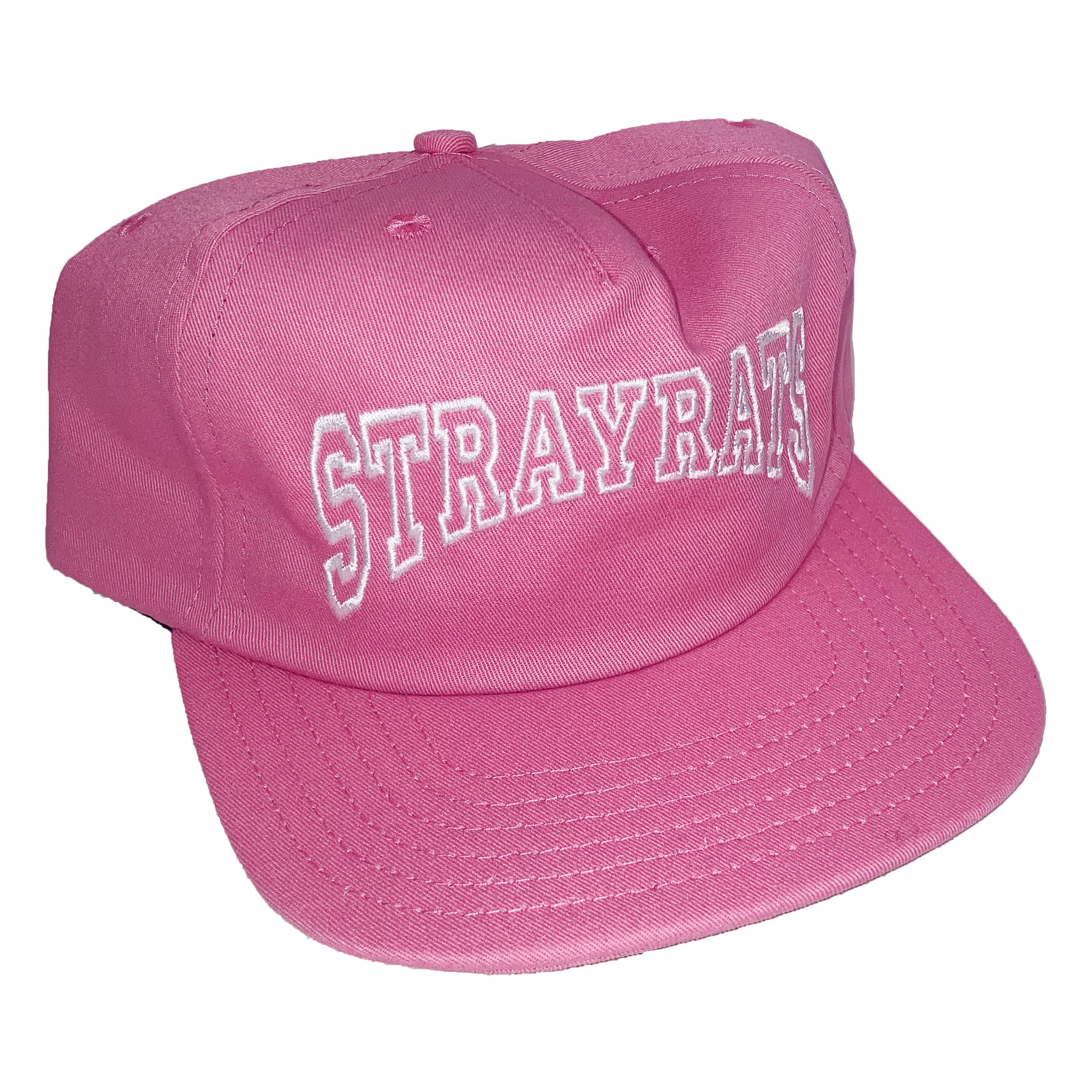Pre-owned Stray Rats Arch Logo Hat In Pink