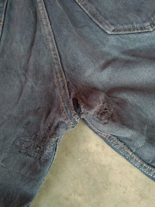 Levi's 90s Vintage Levi's 501 Distressed Repaired Jeans 31x34 Size US 31 - 5 Thumbnail