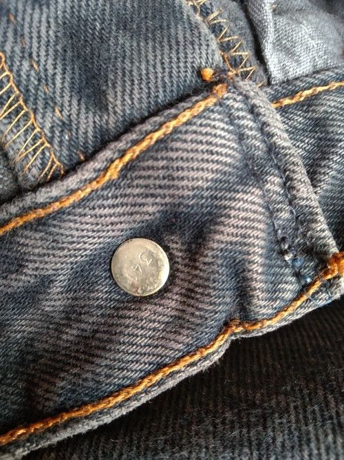 Levi's 90s Vintage Levi's 501 Distressed Repaired Jeans 31x34 Size US 31 - 8 Thumbnail