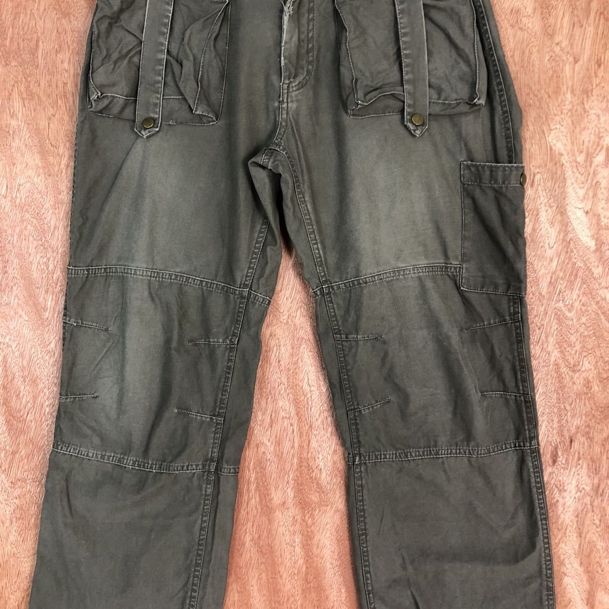 Oshkosh DL OshKosh Grey Multipocket Cargo bush Pants #c670 Size US 32 / EU 48 - 4 Thumbnail