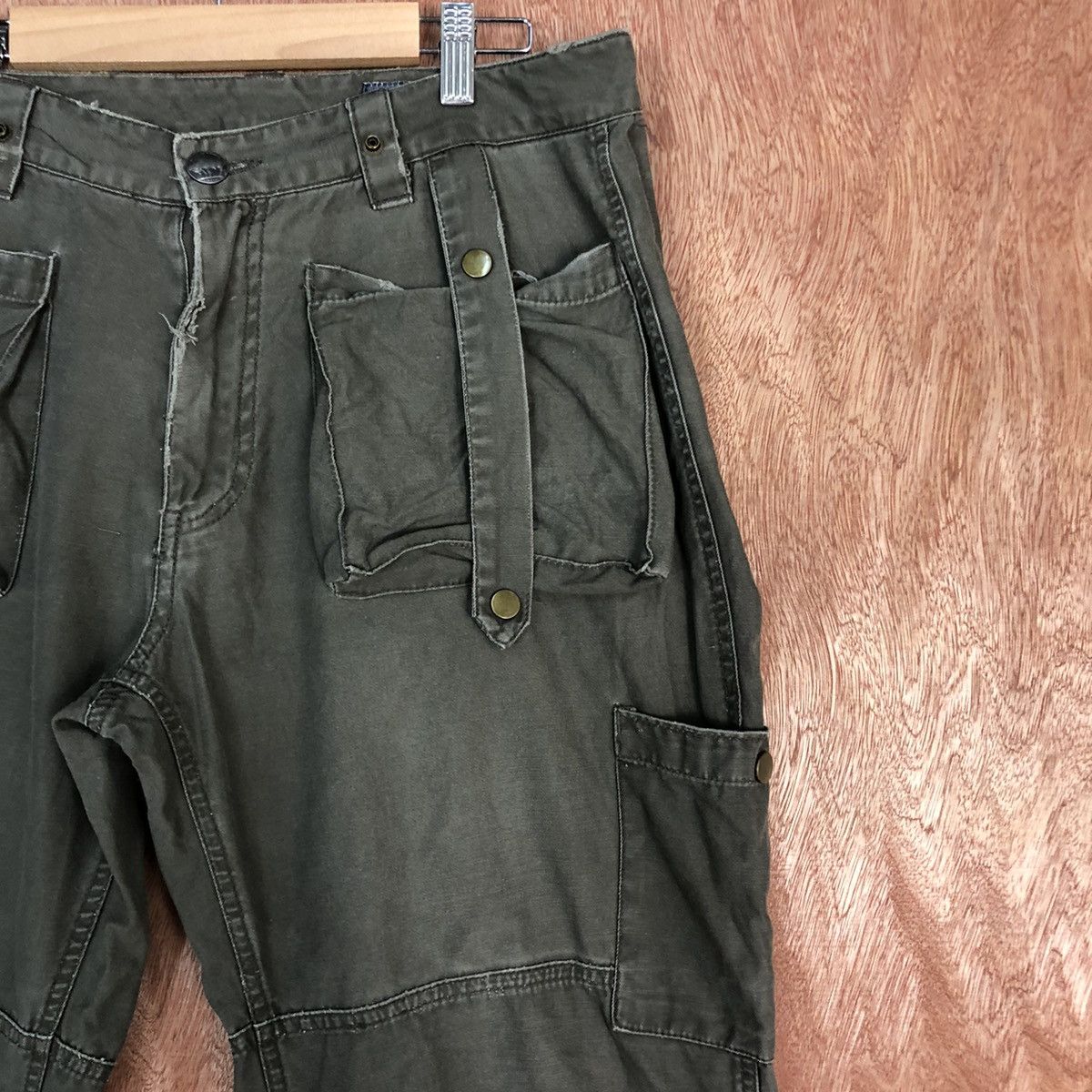 Oshkosh DL OshKosh Grey Multipocket Cargo bush Pants #c670 Size US 32 / EU 48 - 5 Thumbnail