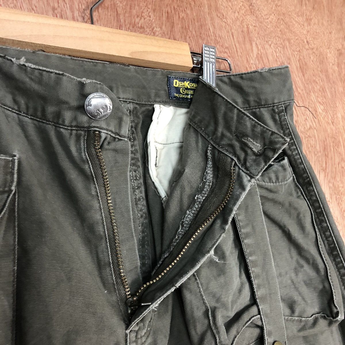 Oshkosh DL OshKosh Grey Multipocket Cargo bush Pants #c670 Size US 32 / EU 48 - 8 Thumbnail