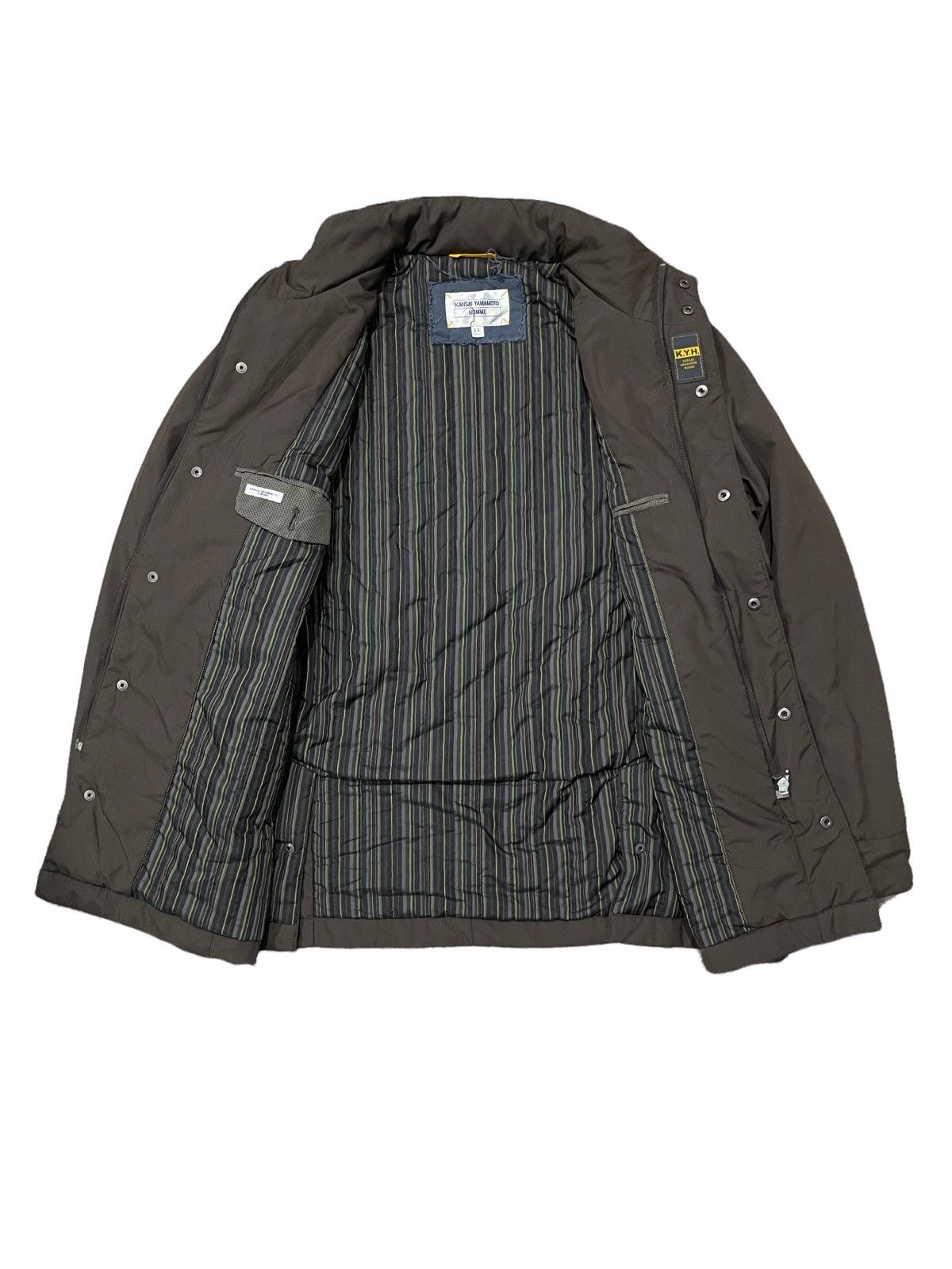 Kansai Yamamoto × Vintage Kansai Yamamoto Homme Thermolite Hoodie Jacket Size US L / EU 52-54 / 3 - 7 Thumbnail