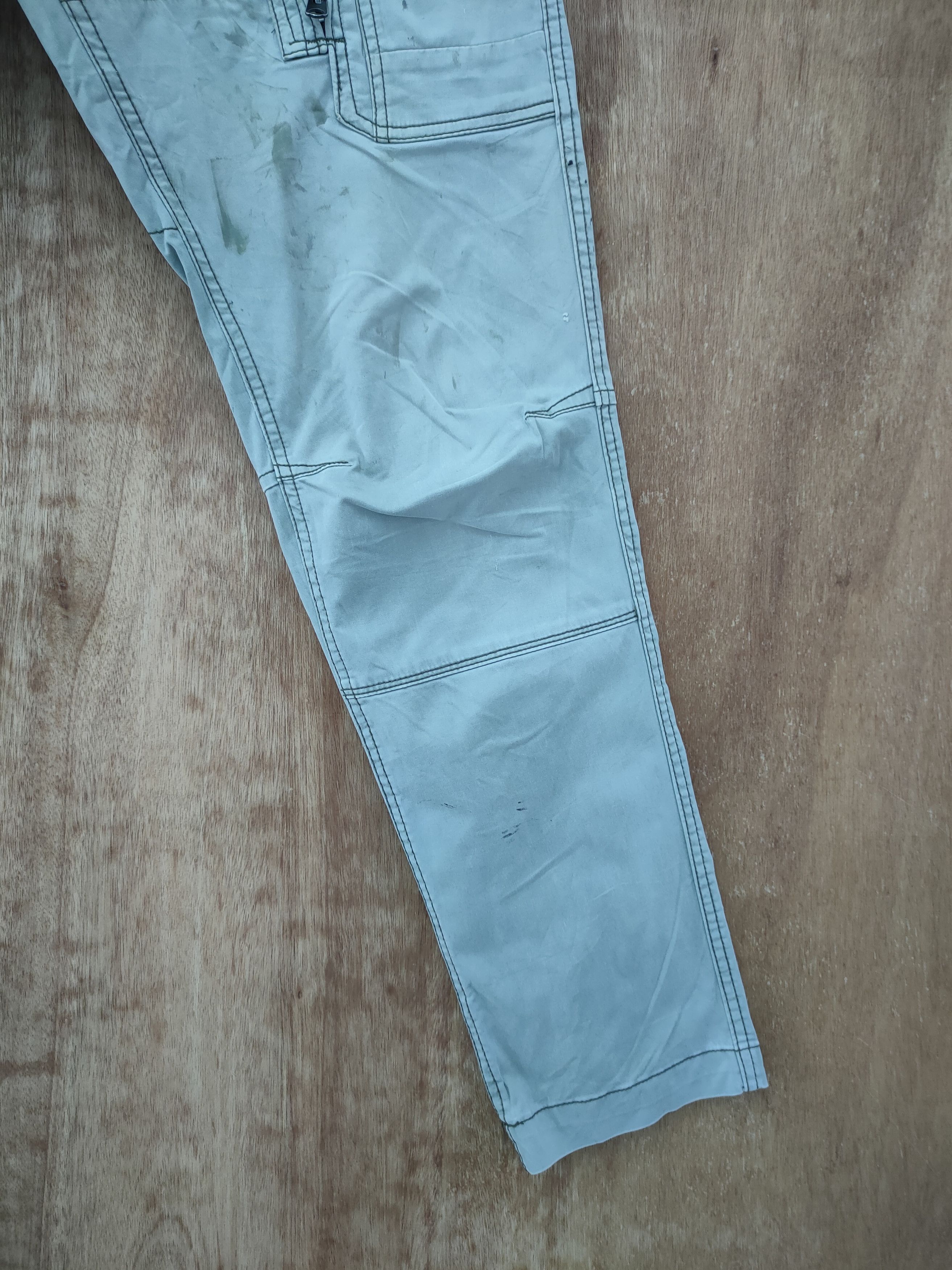 Japanese Brand DL RZ Frontier japan distressed thrashed cargo pants #46-249 Size US 33 - 3 Thumbnail