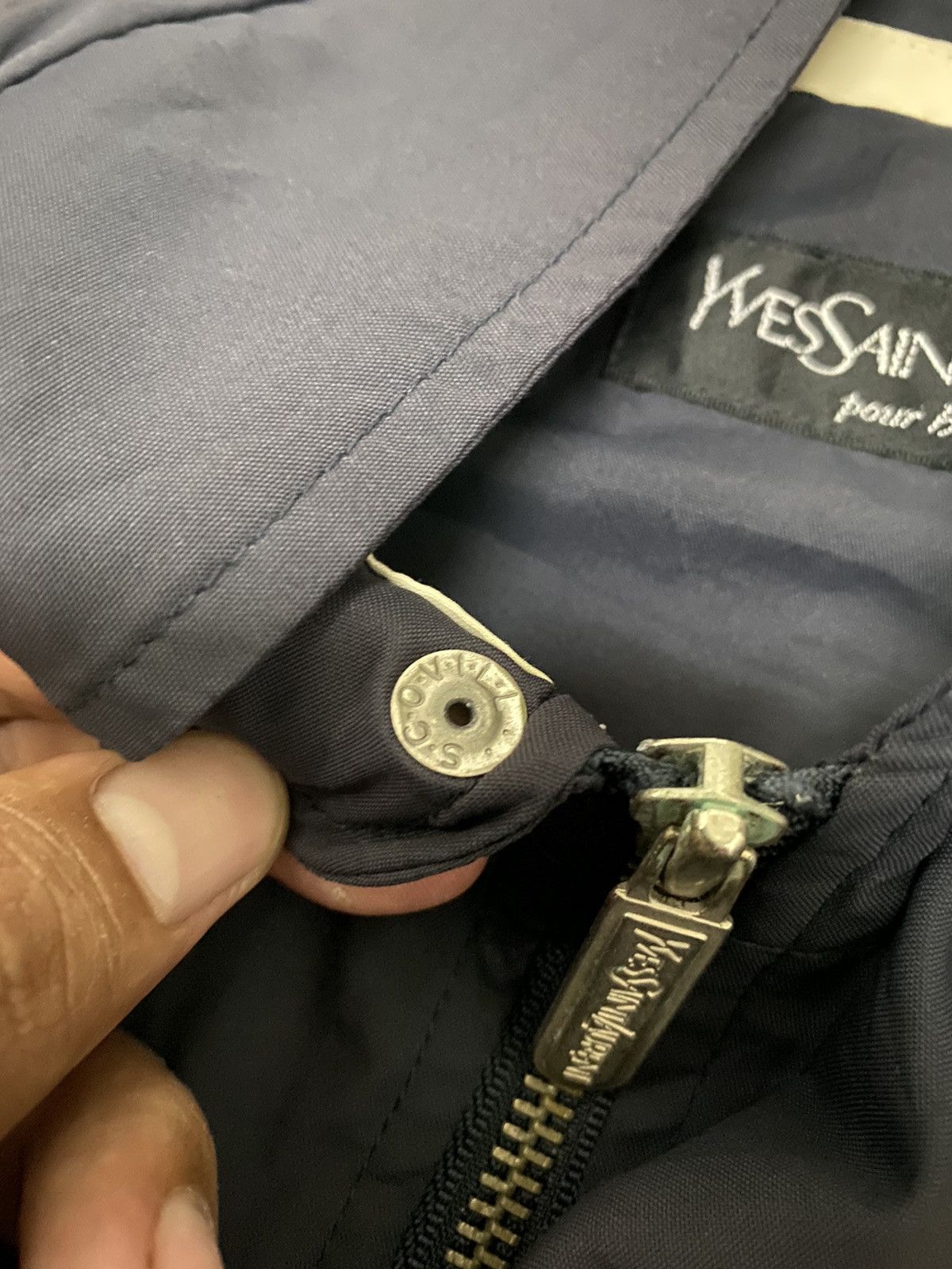Japanese Brand × Vintage × Yves Saint Laurent Steals‼️Vintage YvesSaintLaurent Zipper Jacket Sun Faded Size US L / EU 52-54 / 3 - 10 Thumbnail