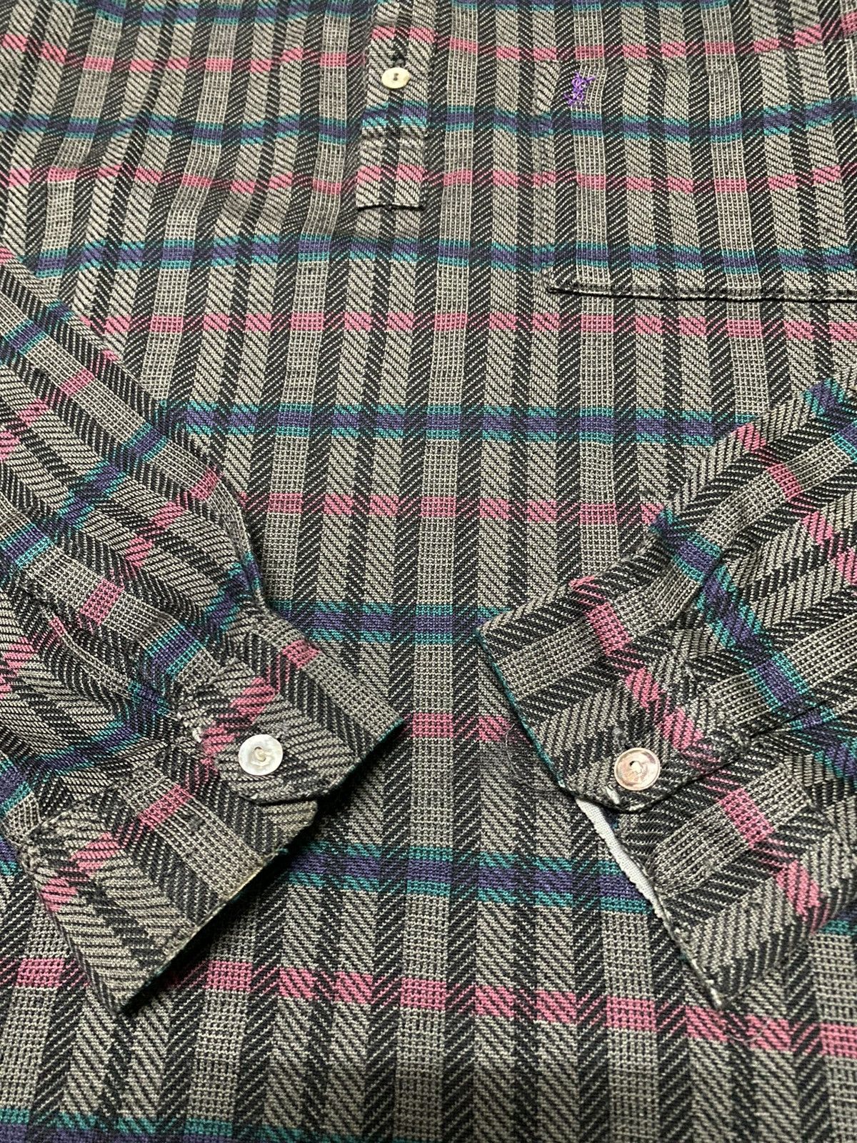 Japanese Brand × Vintage × Yves Saint Laurent Vintage YvesSaintLaurent Longsleeve Polo Shirt Size US M / EU 48-50 / 2 - 6 Thumbnail
