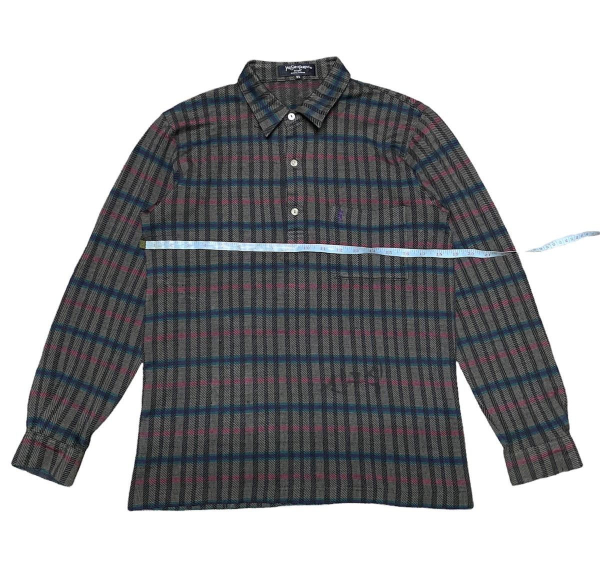 Japanese Brand × Vintage × Yves Saint Laurent Vintage YvesSaintLaurent Longsleeve Polo Shirt Size US M / EU 48-50 / 2 - 11 Thumbnail