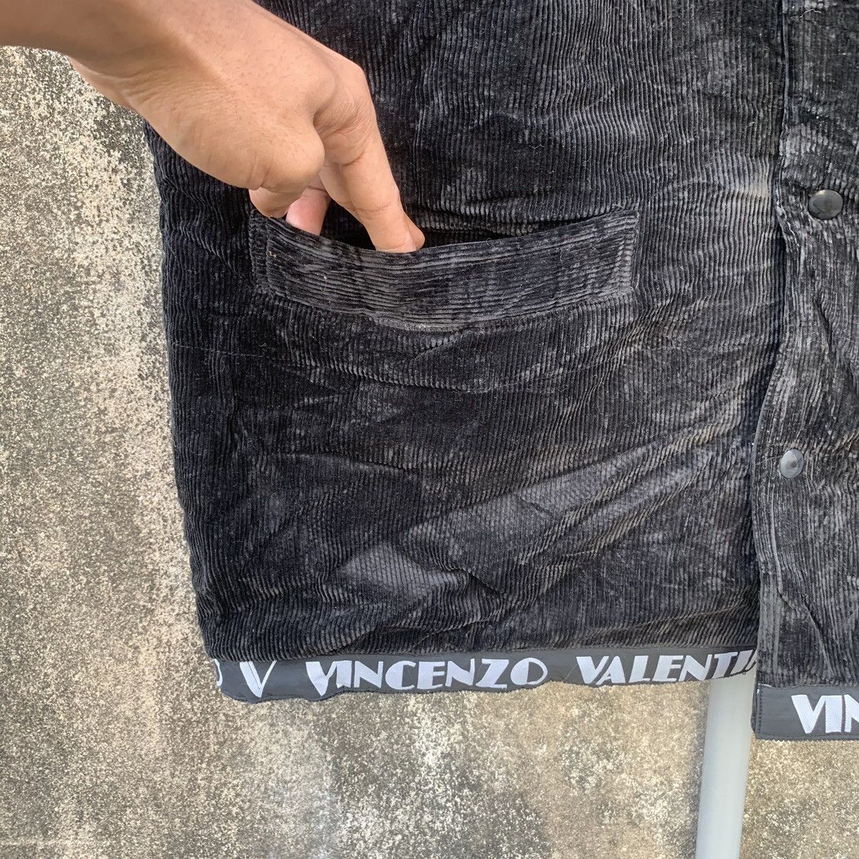 Designer × Japanese Brand Vincenzo Valentino Corduroy Black Button Ups Vest Size US L / EU 52-54 / 3 - 6 Thumbnail