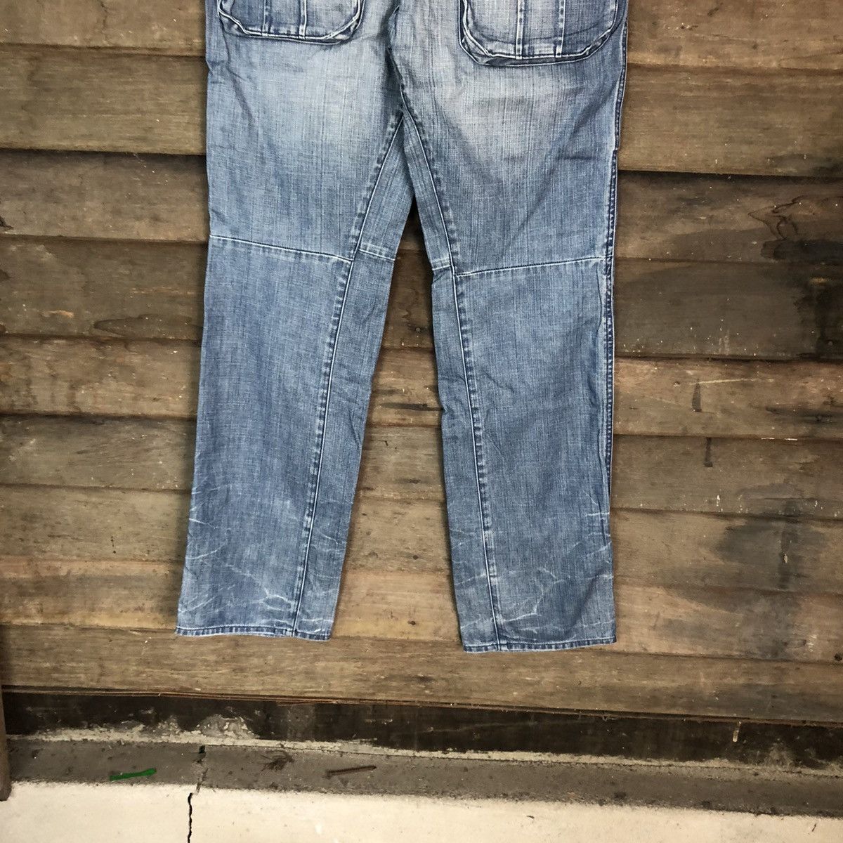 Japanese Brand DL Barteck Denim cargo utility faded Multipocket Pants #1898 Size US 34 / EU 50 - 13 Thumbnail