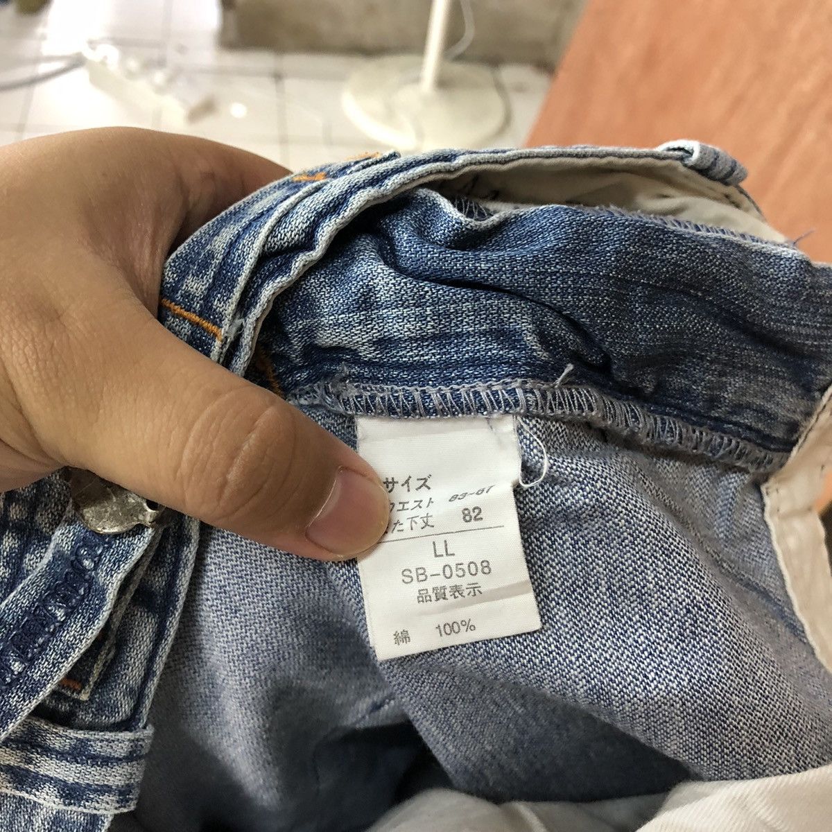 Japanese Brand DL Barteck Denim cargo utility faded Multipocket Pants #1898 Size US 34 / EU 50 - 17 Thumbnail