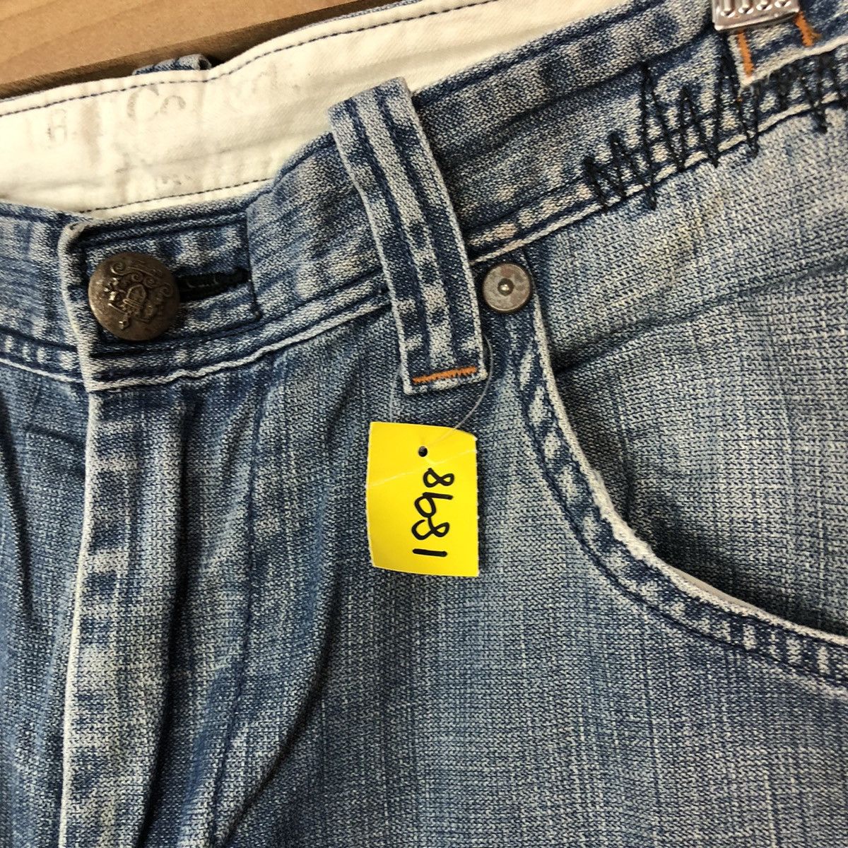 Japanese Brand DL Barteck Denim cargo utility faded Multipocket Pants #1898 Size US 34 / EU 50 - 10 Thumbnail