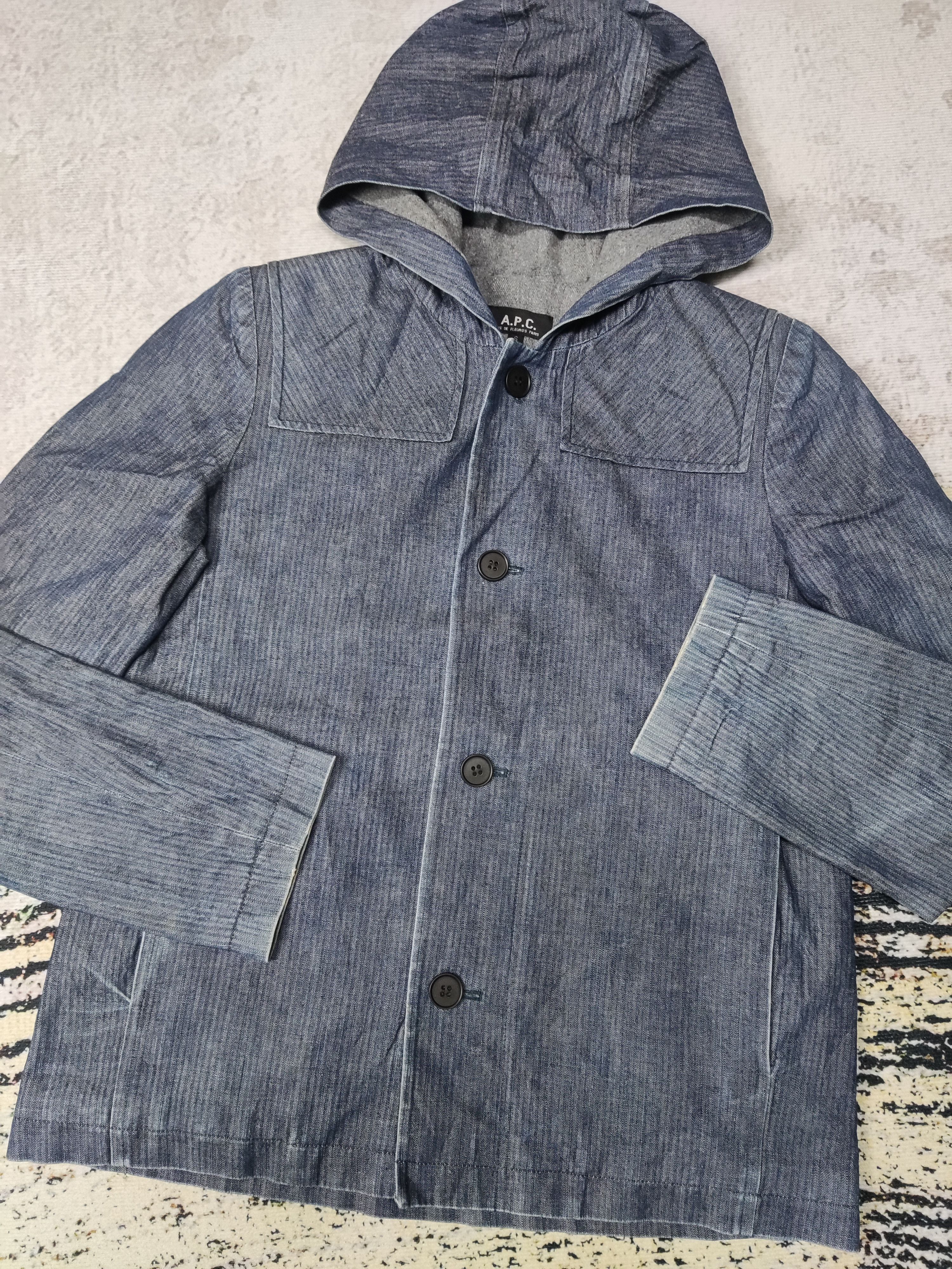 Designer × Japanese Brand 🔥Offer🔥APC JAPAN Hoodie Jeans Button Up Size US S / EU 44-46 / 1 - 3 Thumbnail