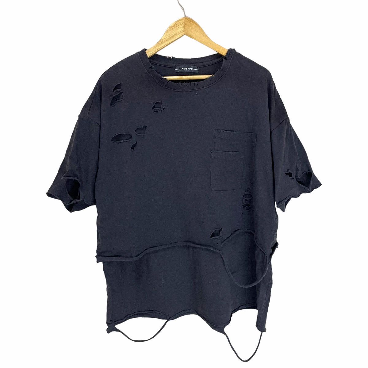SICK💥 A’GEM / 9 THRASHED DISTRESSED DISTROYED TSHIRT