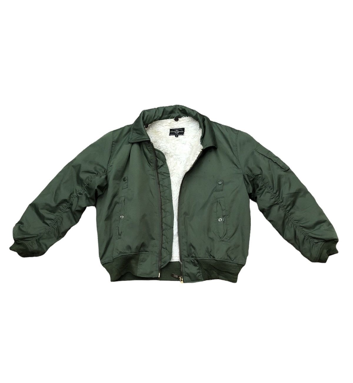 Japanese Brand Vintage Permanent Flight Bomber Jacket Army Style Size US M / EU 48-50 / 2 - 1 Thumbnail