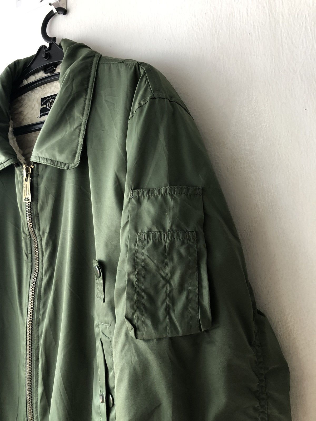 Japanese Brand Vintage Permanent Flight Bomber Jacket Army Style Size US M / EU 48-50 / 2 - 5 Thumbnail