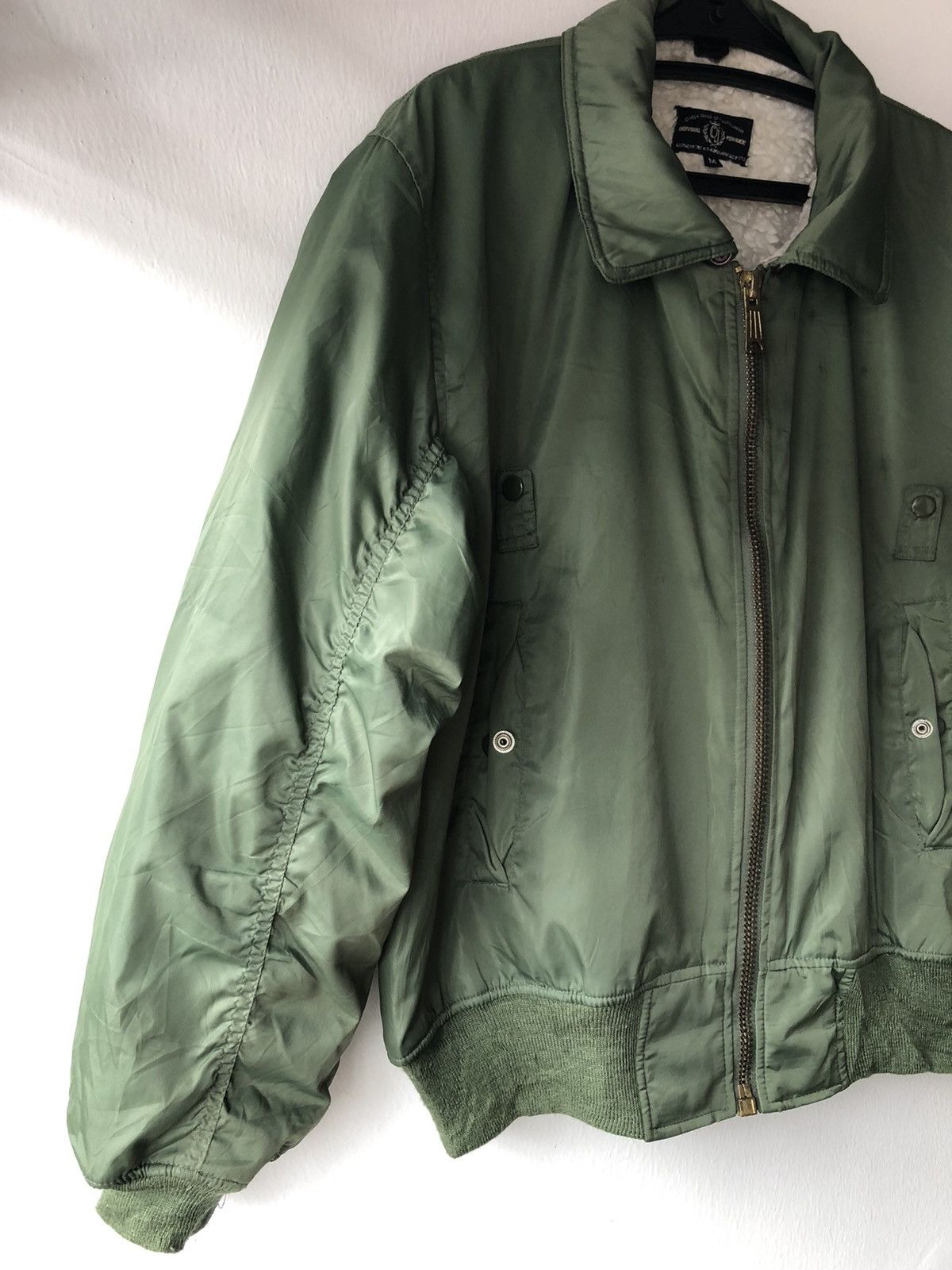 Japanese Brand Vintage Permanent Flight Bomber Jacket Army Style Size US M / EU 48-50 / 2 - 2 Thumbnail