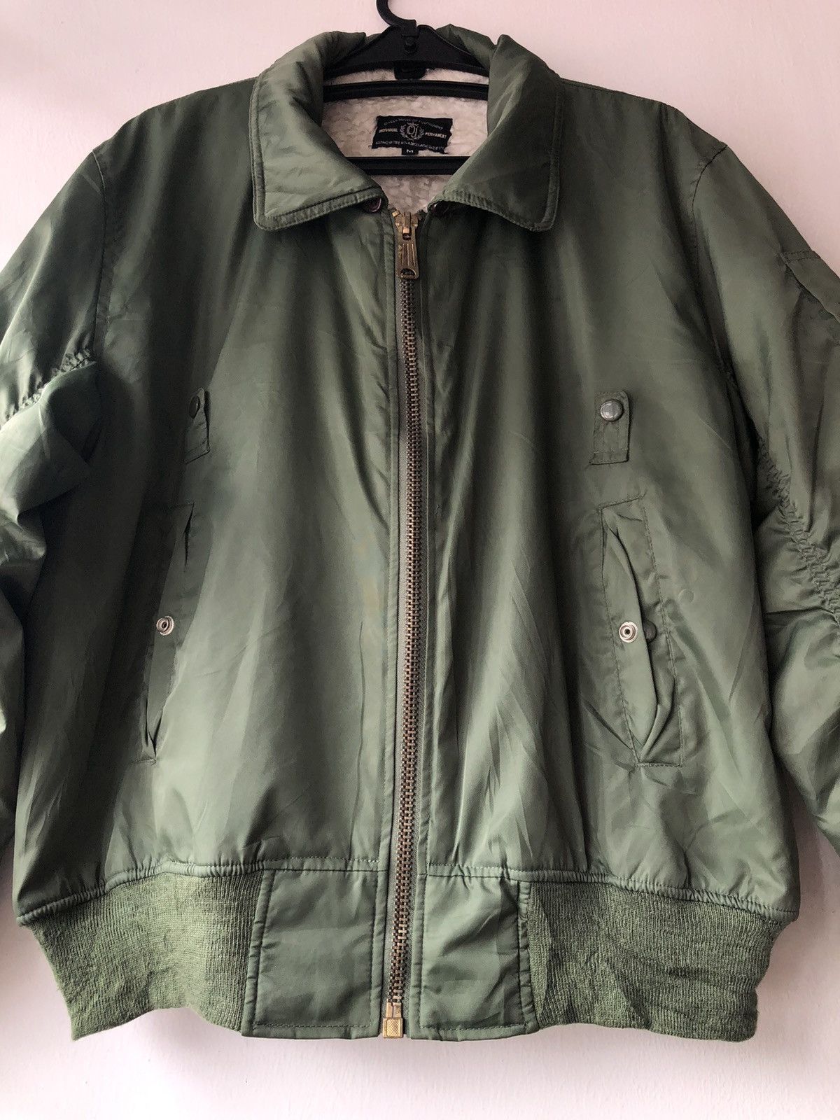 Japanese Brand Vintage Permanent Flight Bomber Jacket Army Style Size US M / EU 48-50 / 2 - 3 Thumbnail