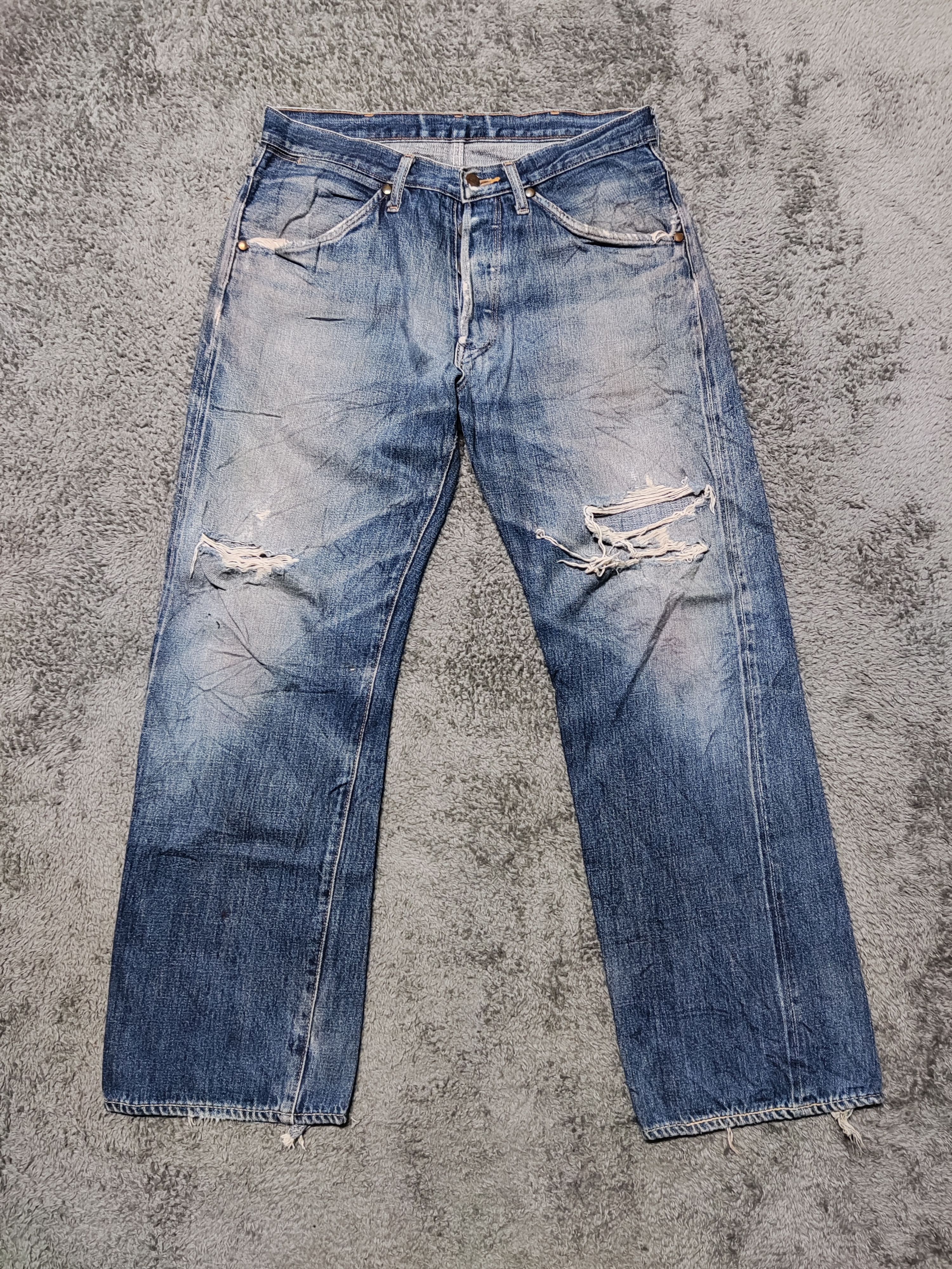 Japanese Brand × Vintage Vintage MAVERRICK BLUE BELL Selvedge Redline Denim Size US 32 / EU 48 - 1 Thumbnail