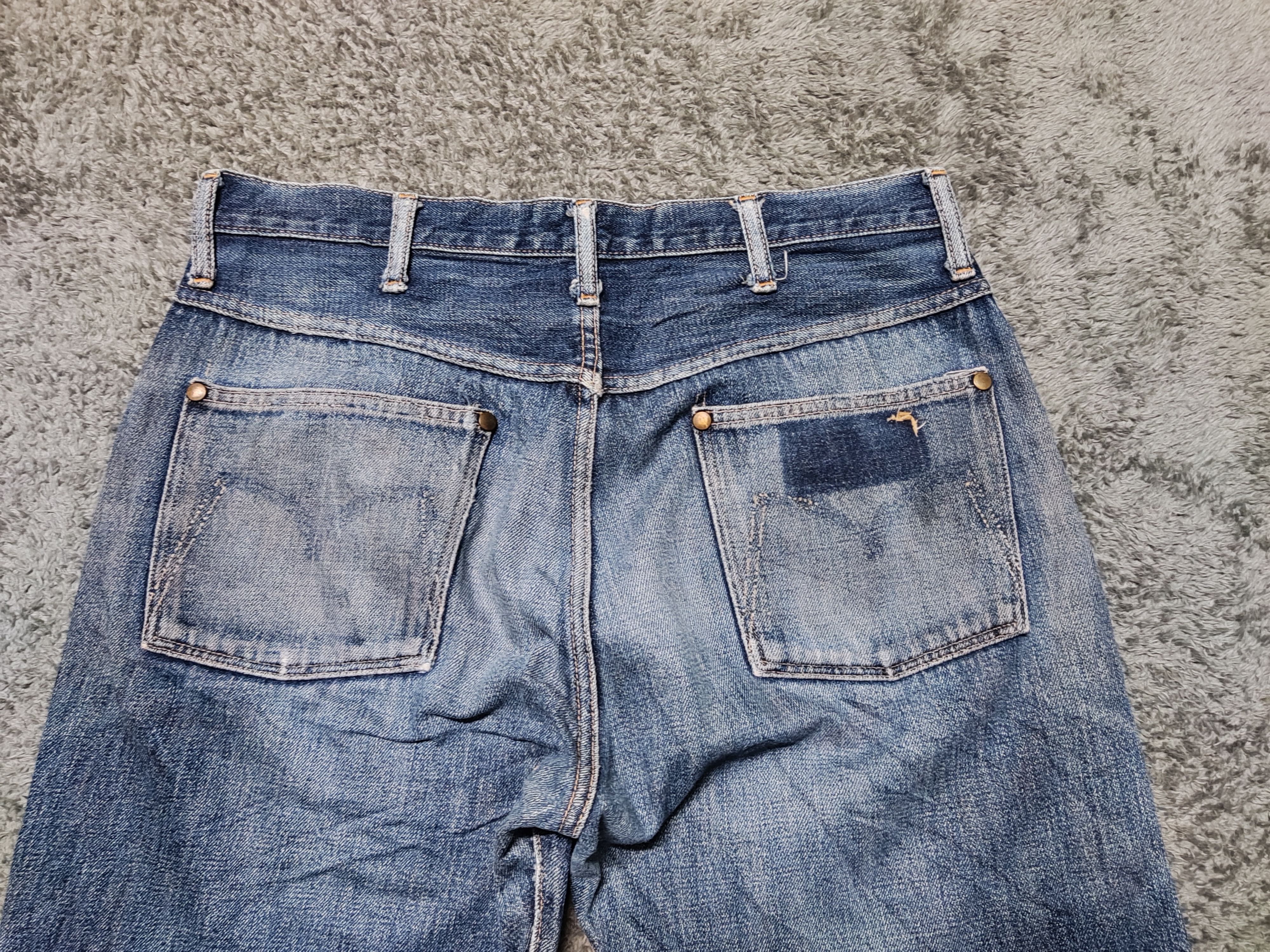 Japanese Brand × Vintage Vintage MAVERRICK BLUE BELL Selvedge Redline Denim Size US 32 / EU 48 - 7 Thumbnail