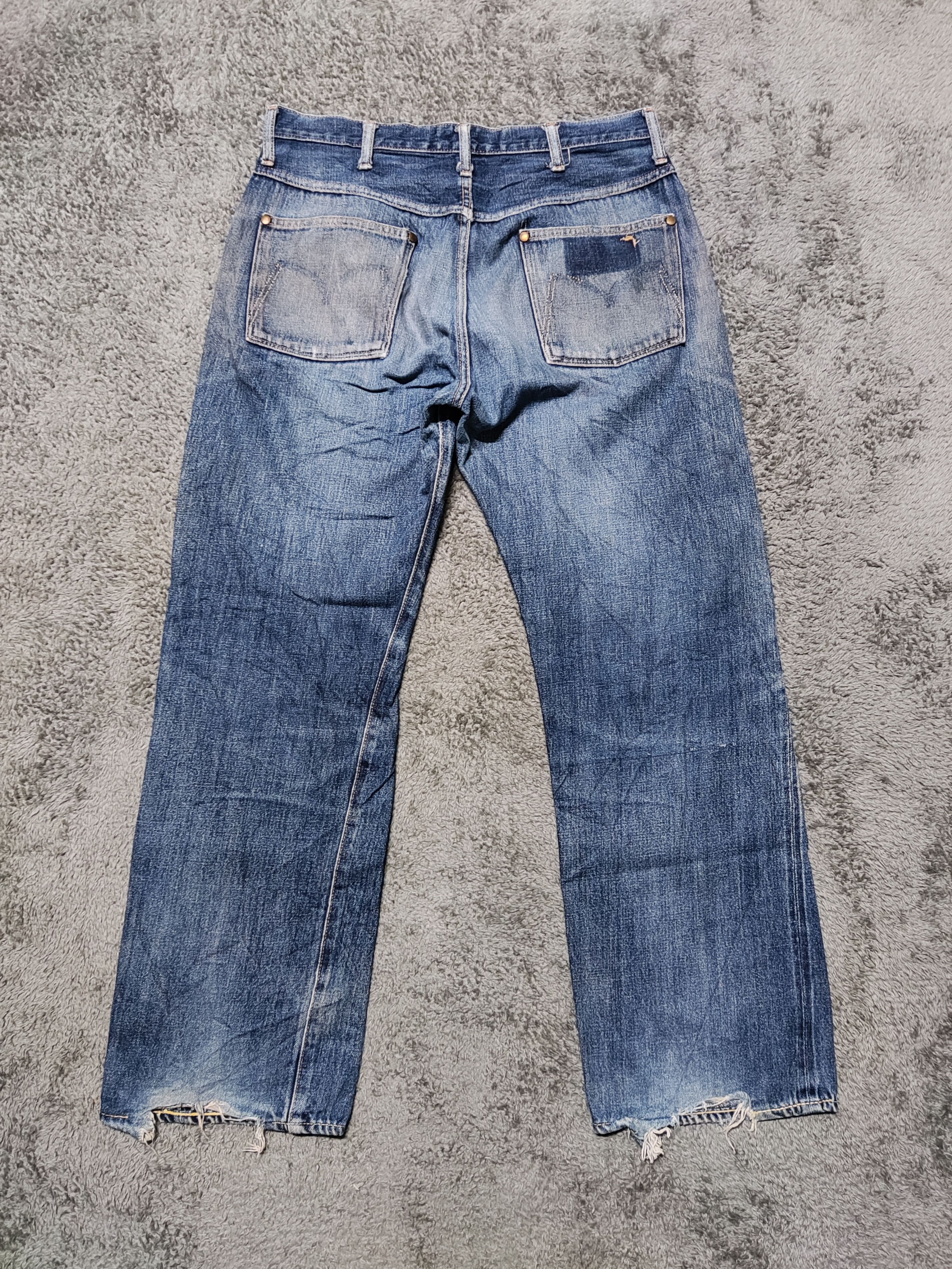 Japanese Brand × Vintage Vintage MAVERRICK BLUE BELL Selvedge Redline Denim Size US 32 / EU 48 - 5 Thumbnail