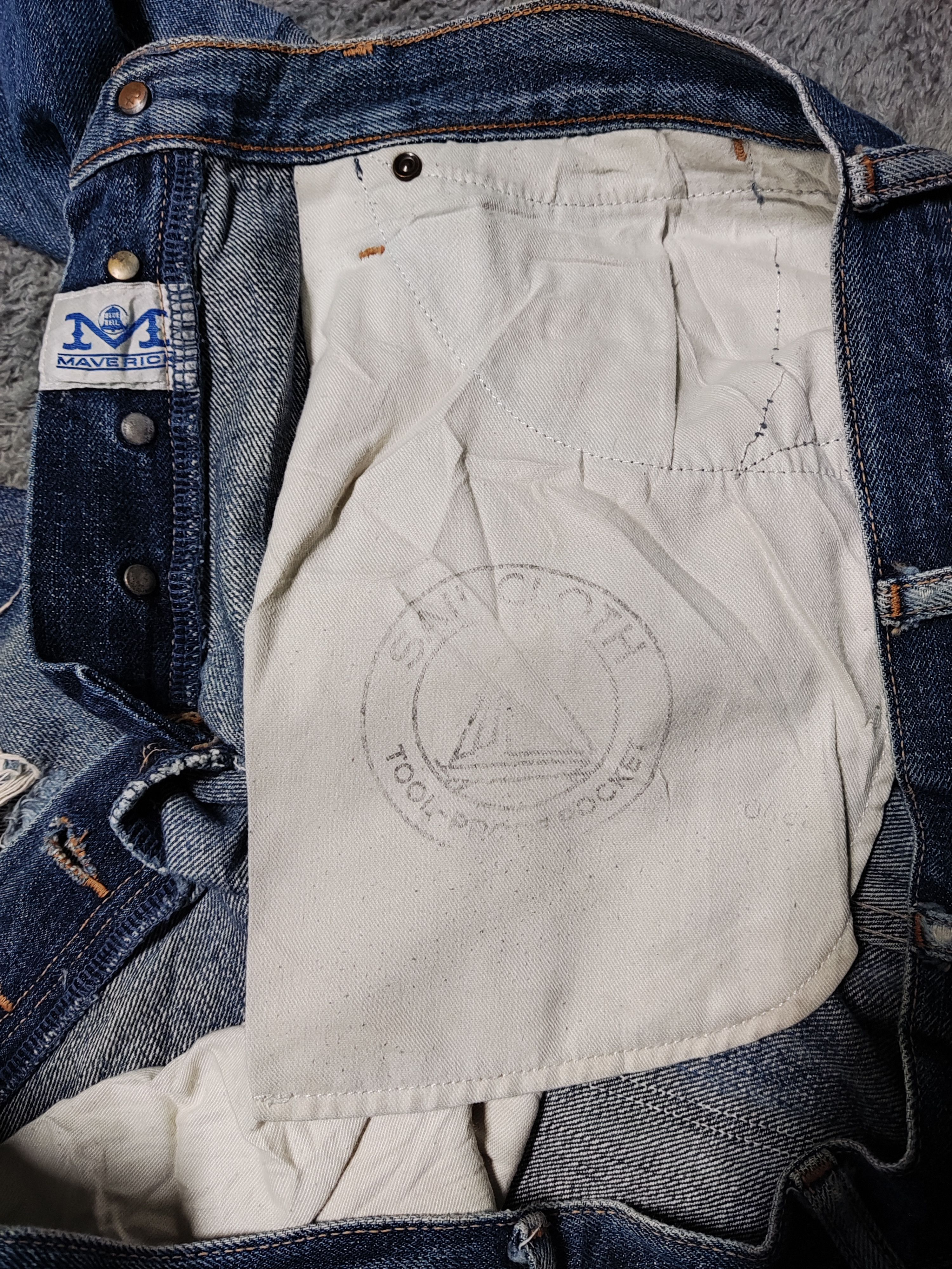 Japanese Brand × Vintage Vintage MAVERRICK BLUE BELL Selvedge Redline Denim Size US 32 / EU 48 - 11 Thumbnail