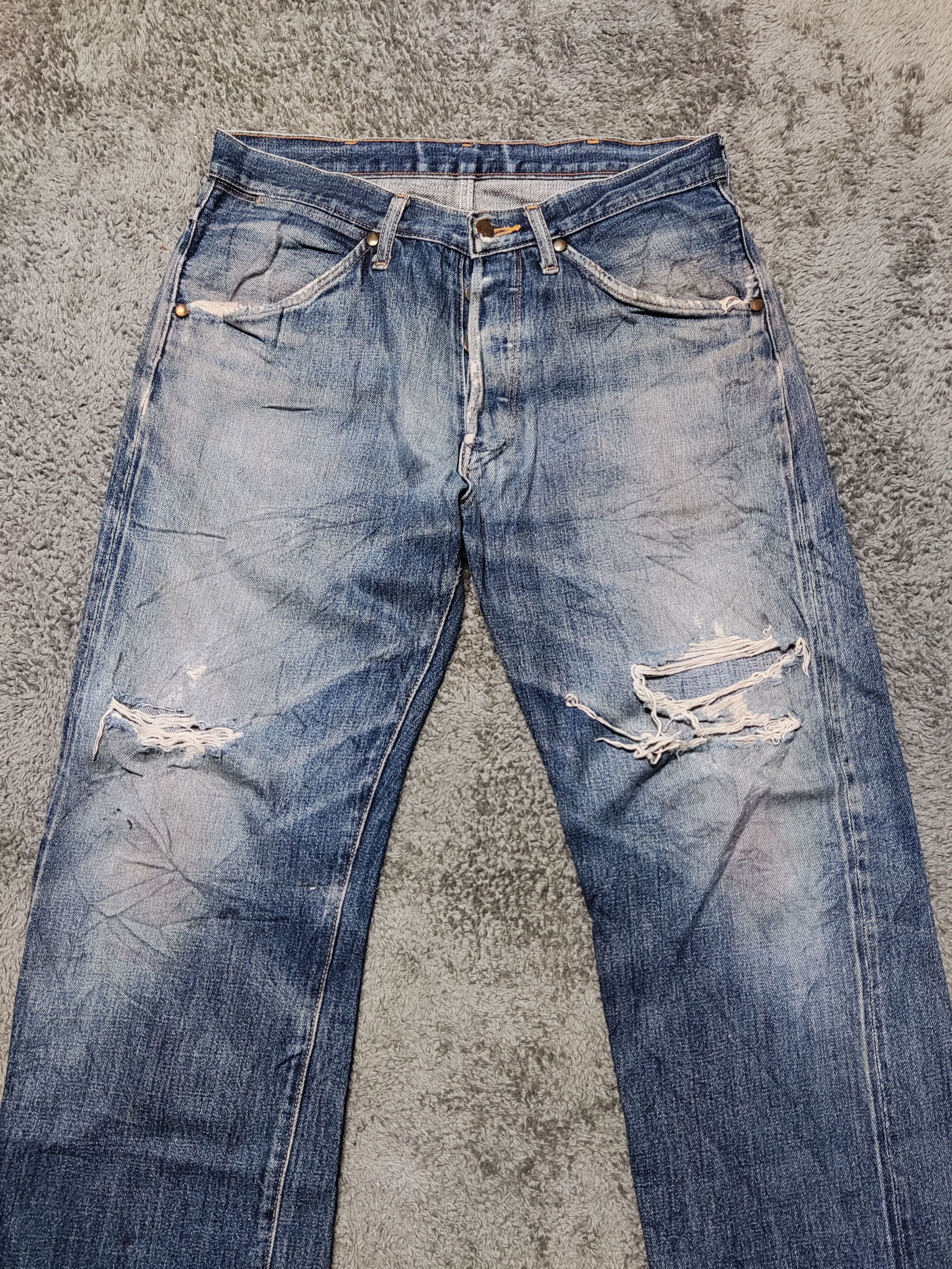 Japanese Brand × Vintage Vintage MAVERRICK BLUE BELL Selvedge Redline Denim Size US 32 / EU 48 - 2 Thumbnail