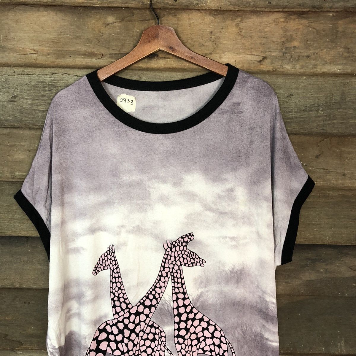Japanese Brand Girrafe Purple Full Print Shirt #2933 Size US L / EU 52-54 / 3 - 7 Thumbnail