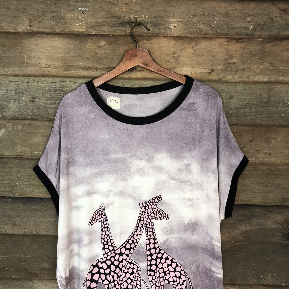 Japanese Brand Girrafe Purple Full Print Shirt #2933 Size US L / EU 52-54 / 3 - 2 Thumbnail