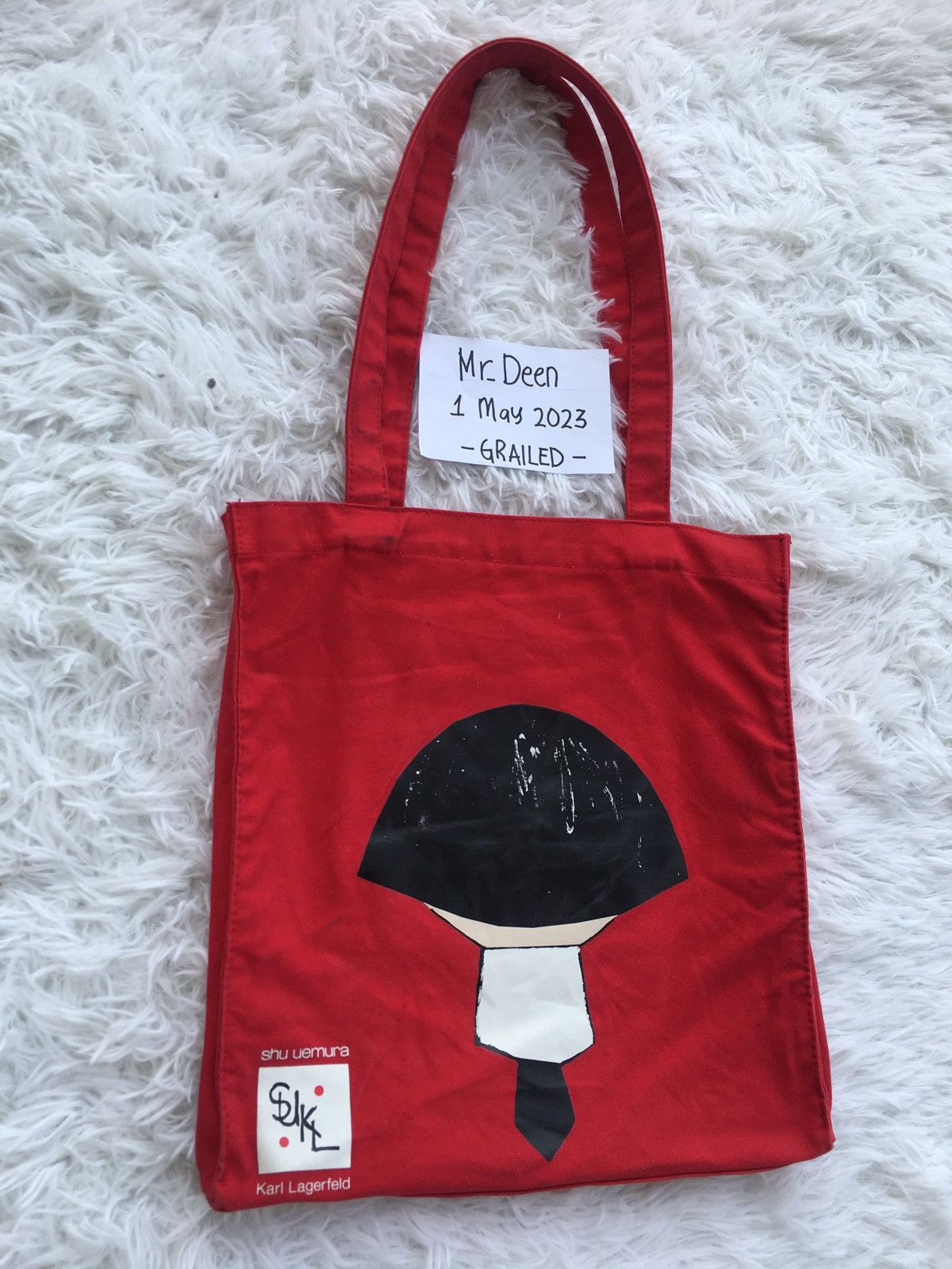 Karl Lagerfeld Rare Vintage Karl Lagerfeld x Shu Eumura Tote Bag Size ONE SIZE - 6 Thumbnail