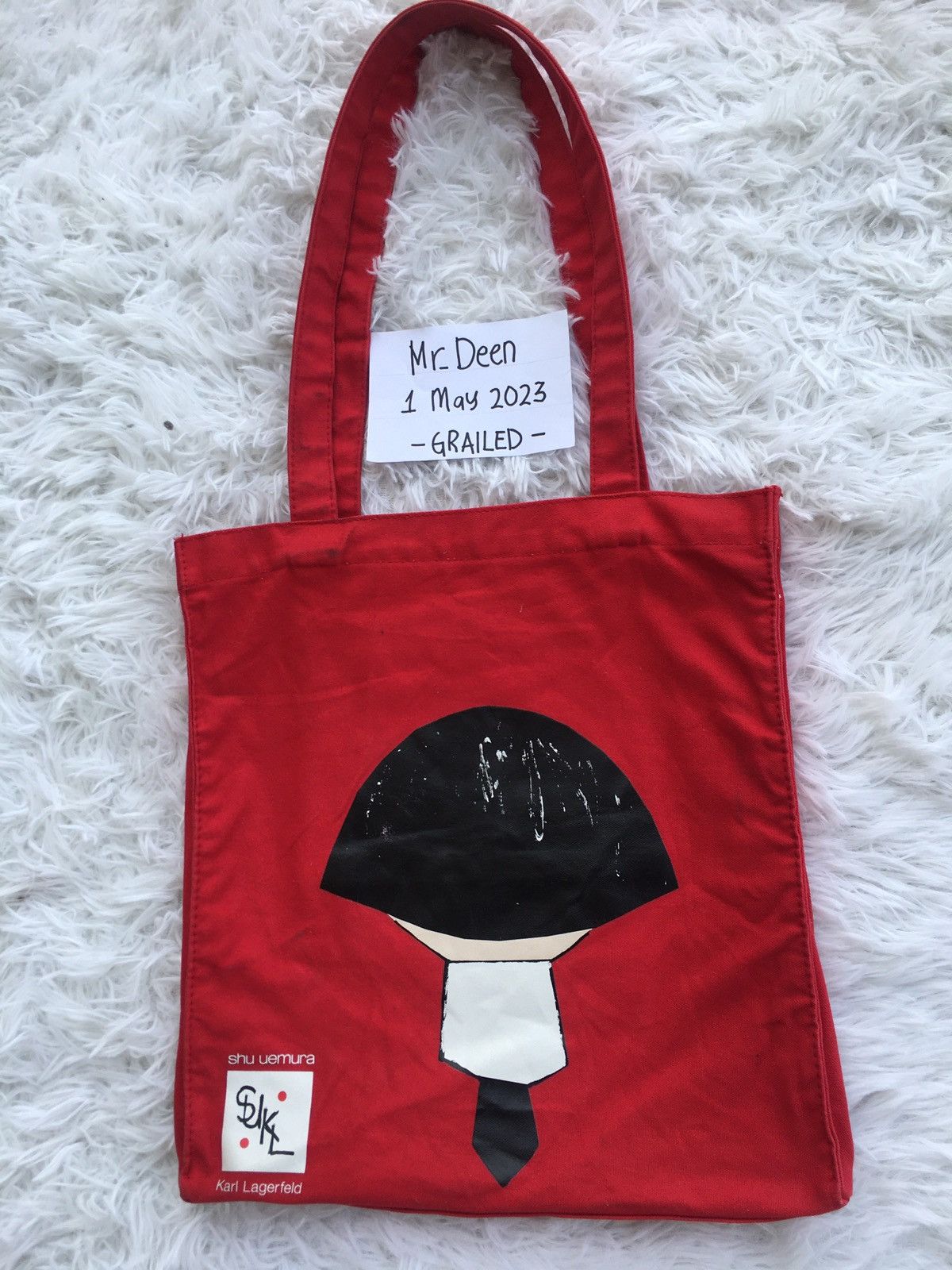 Karl Lagerfeld Rare Vintage Karl Lagerfeld x Shu Eumura Tote Bag Size ONE SIZE - 7 Thumbnail