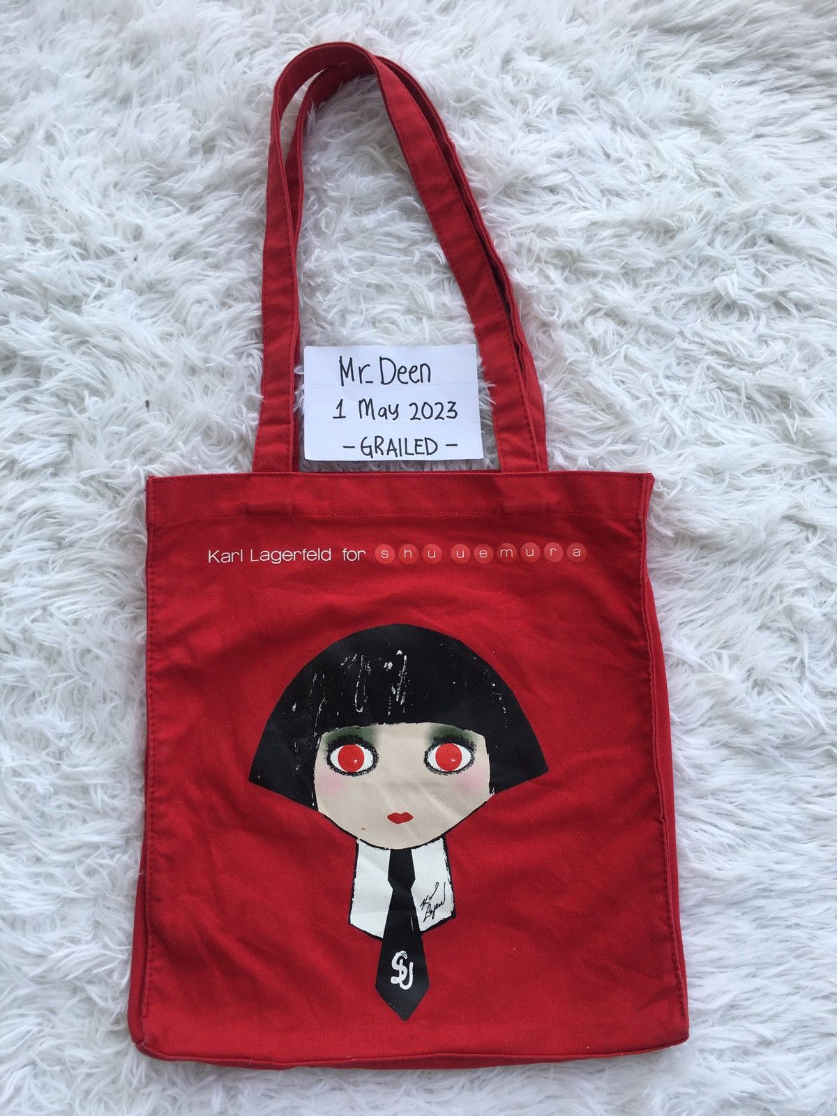 Karl Lagerfeld Rare Vintage Karl Lagerfeld x Shu Eumura Tote Bag Size ONE SIZE - 1 Thumbnail