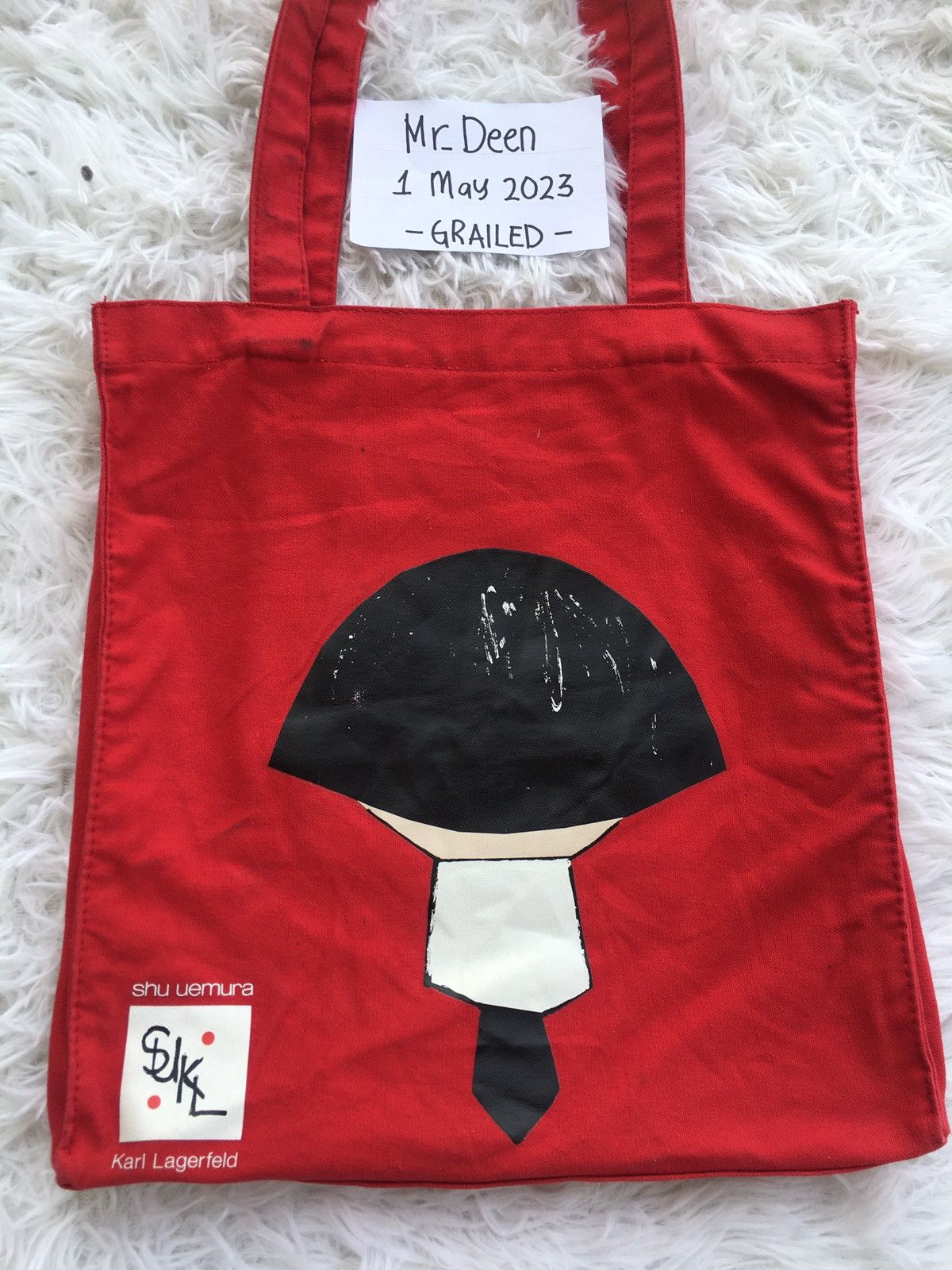 Karl Lagerfeld Rare Vintage Karl Lagerfeld x Shu Eumura Tote Bag Size ONE SIZE - 8 Thumbnail