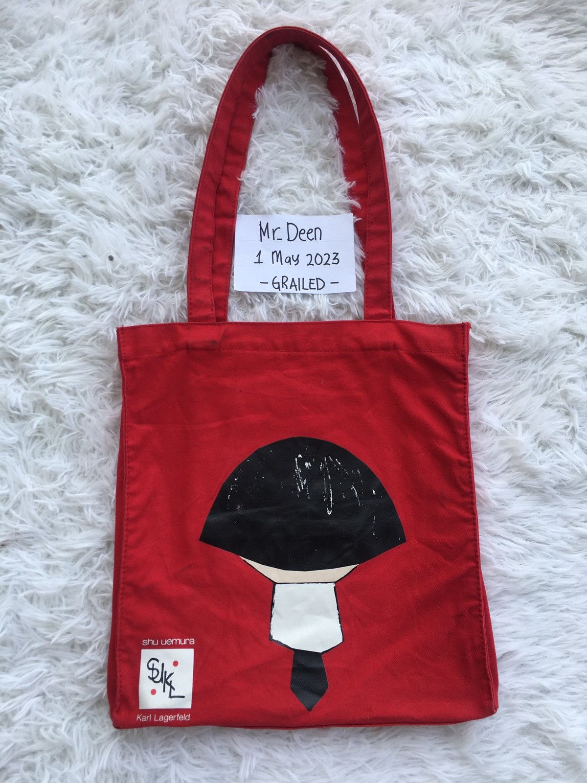Karl Lagerfeld Rare Vintage Karl Lagerfeld x Shu Eumura Tote Bag Size ONE SIZE - 5 Thumbnail