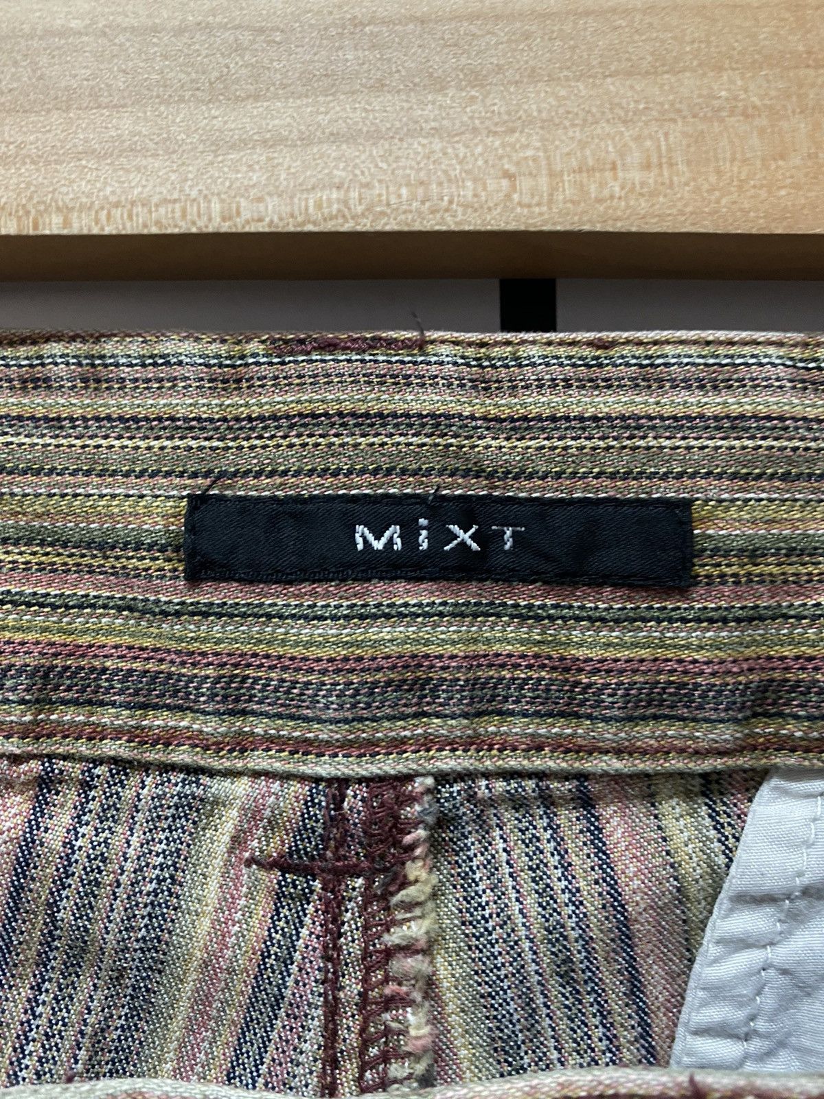 Designer × Japanese Brand Japan Designer Mixt Cargo Striped Flared Pants Size US 28 / EU 44 - 17 Thumbnail