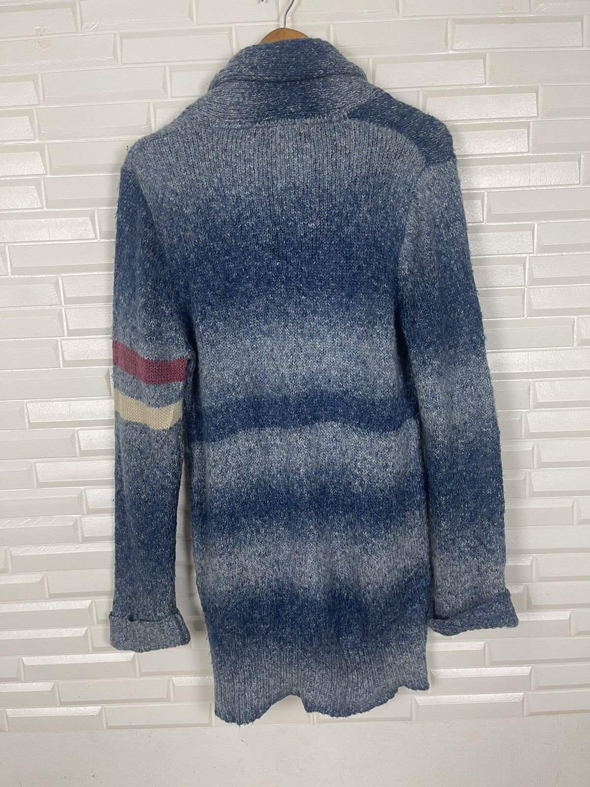 Beams Plus × Vintage ❄️NEED GONE🚨Vtg BEAMS Knitwear Indigo Blue Blue Handctafted Size US L / EU 52-54 / 3 - 5 Thumbnail