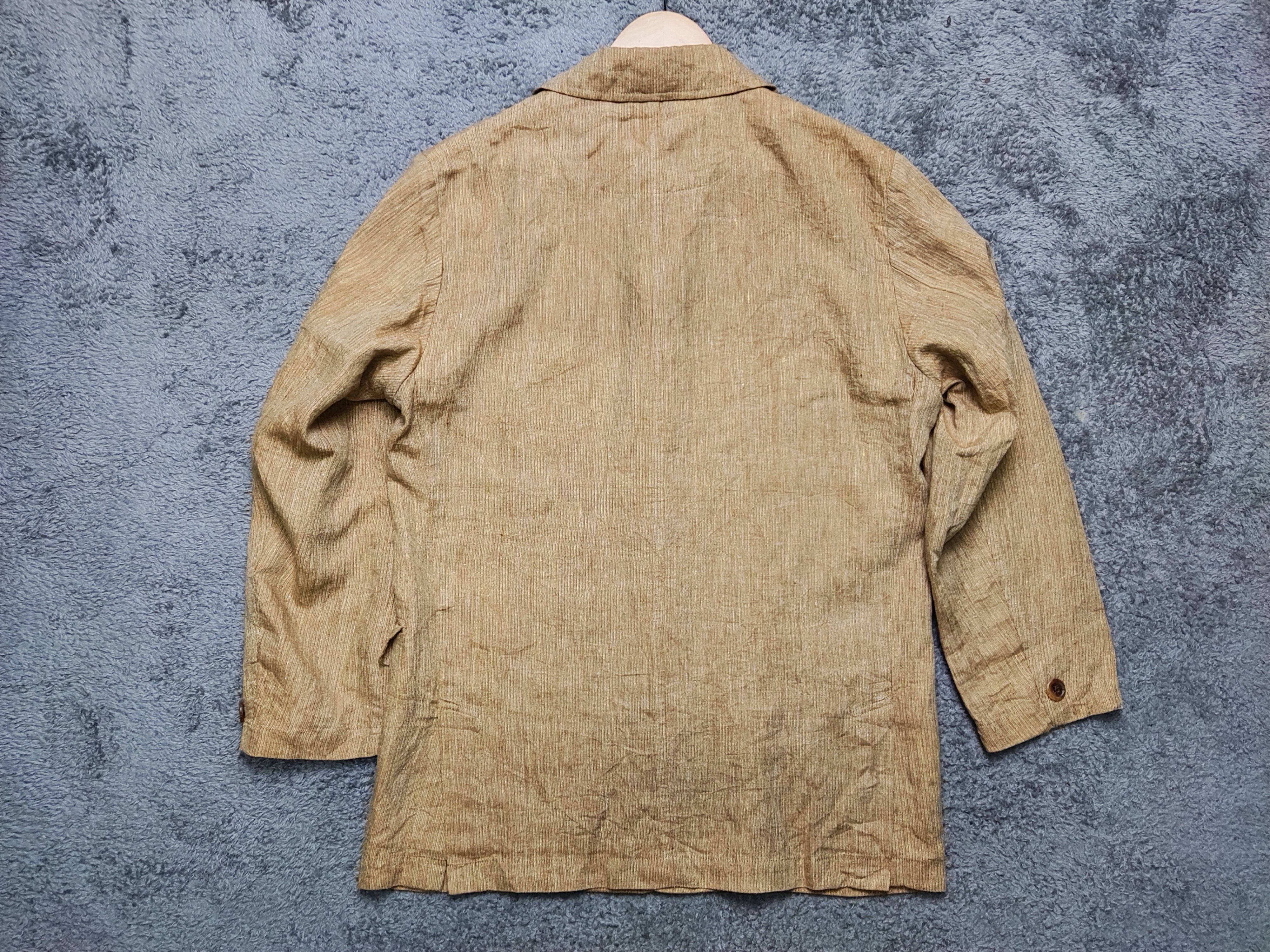 Burberry Vintage Burberry Blazer Rare Metarials Design TP90 Size 42S - 3 Thumbnail