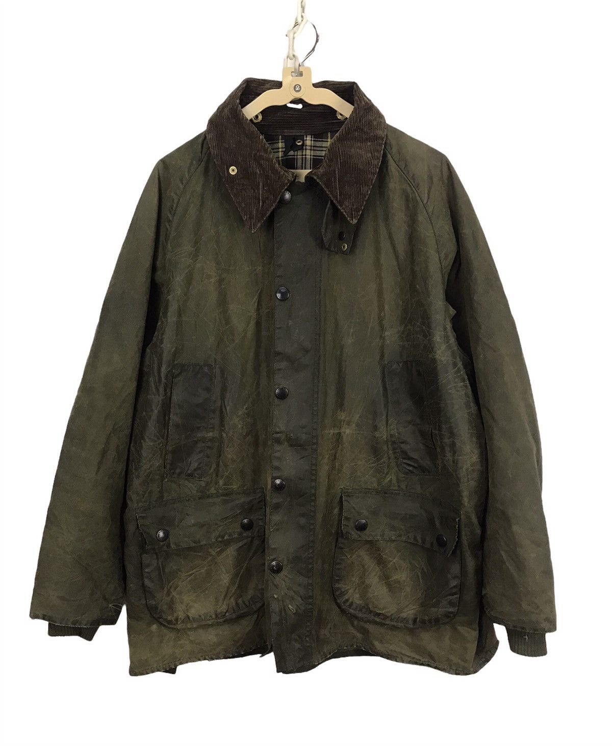 image of Best Offer Barbour Distressed Zipper Jacket, Men's (Size Large)