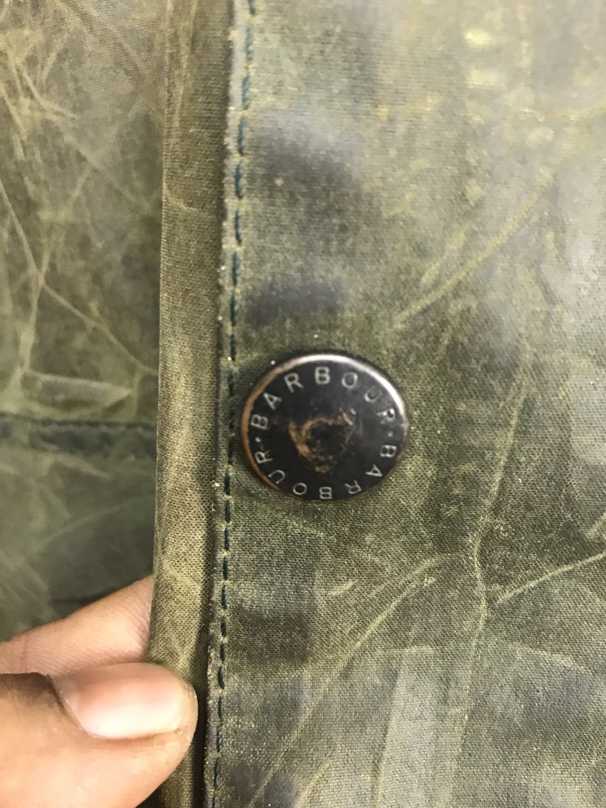 Barbour × Designer 🔥BEST OFFER 🔥Barbour distressed zipper jacket Size US L / EU 52-54 / 3 - 6 Thumbnail