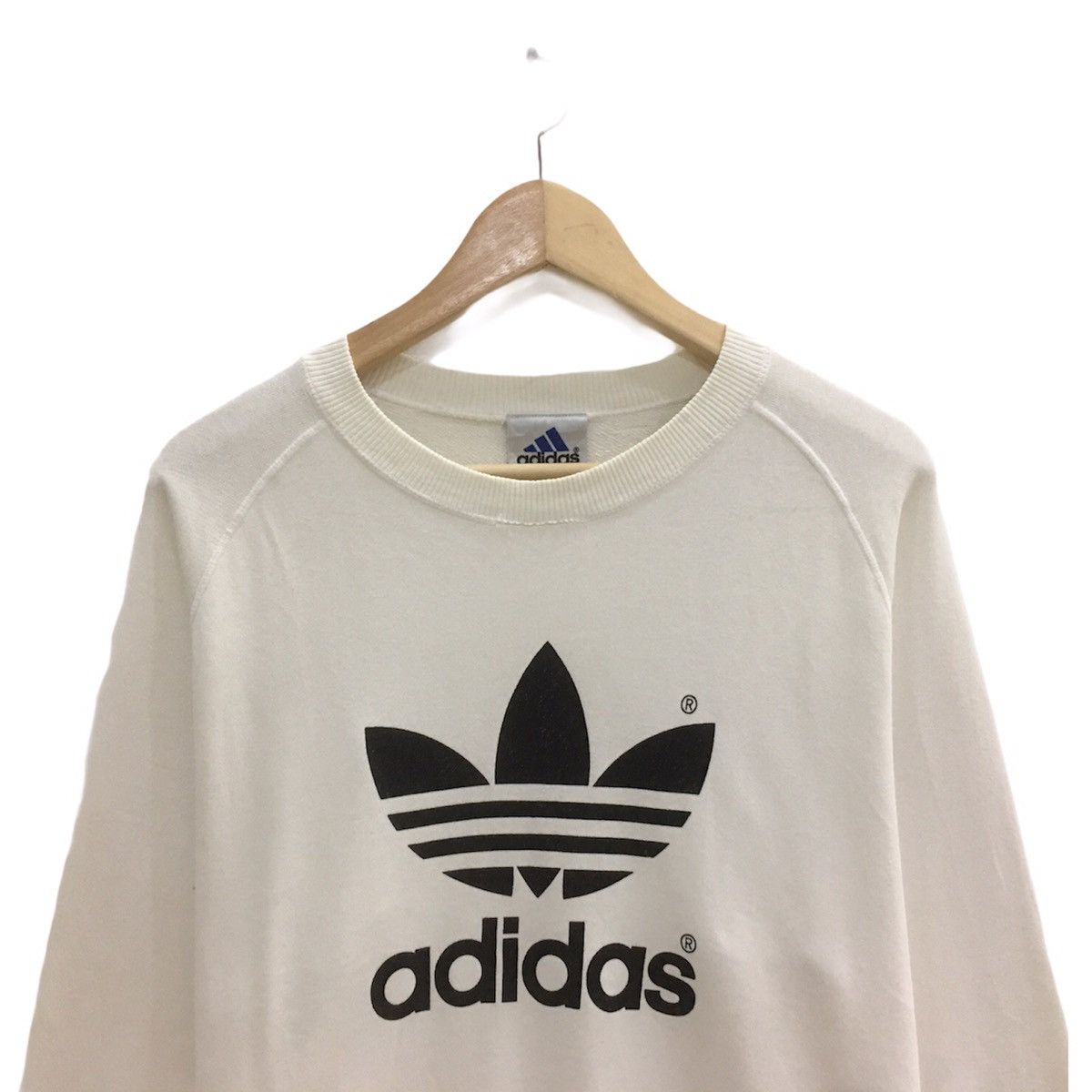 Adidas × Japanese Brand × Vintage Vintage Adidas Sweatshirt Adidas Hoodie Adidas Trefoil Size US M / EU 48-50 / 2 - 2 Thumbnail