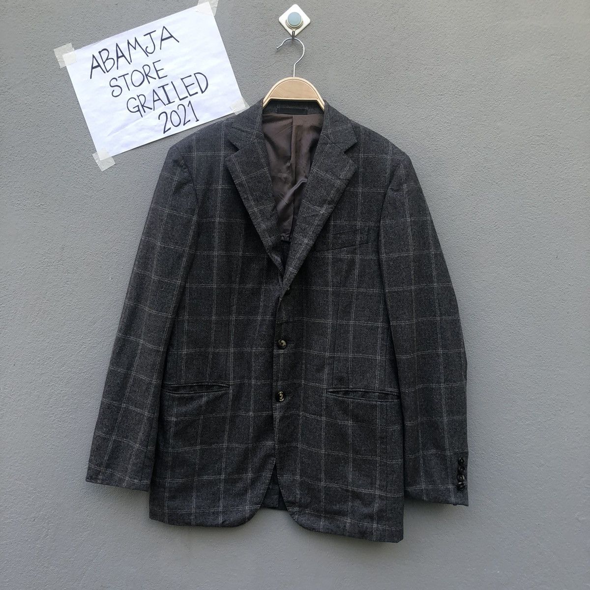 Ermenegildo Zegna × Vintage Vintage Tessuto Ermenegildo Zegna Blazer Coat Jacket Size US M / EU 48-50 / 2 - 1 Thumbnail