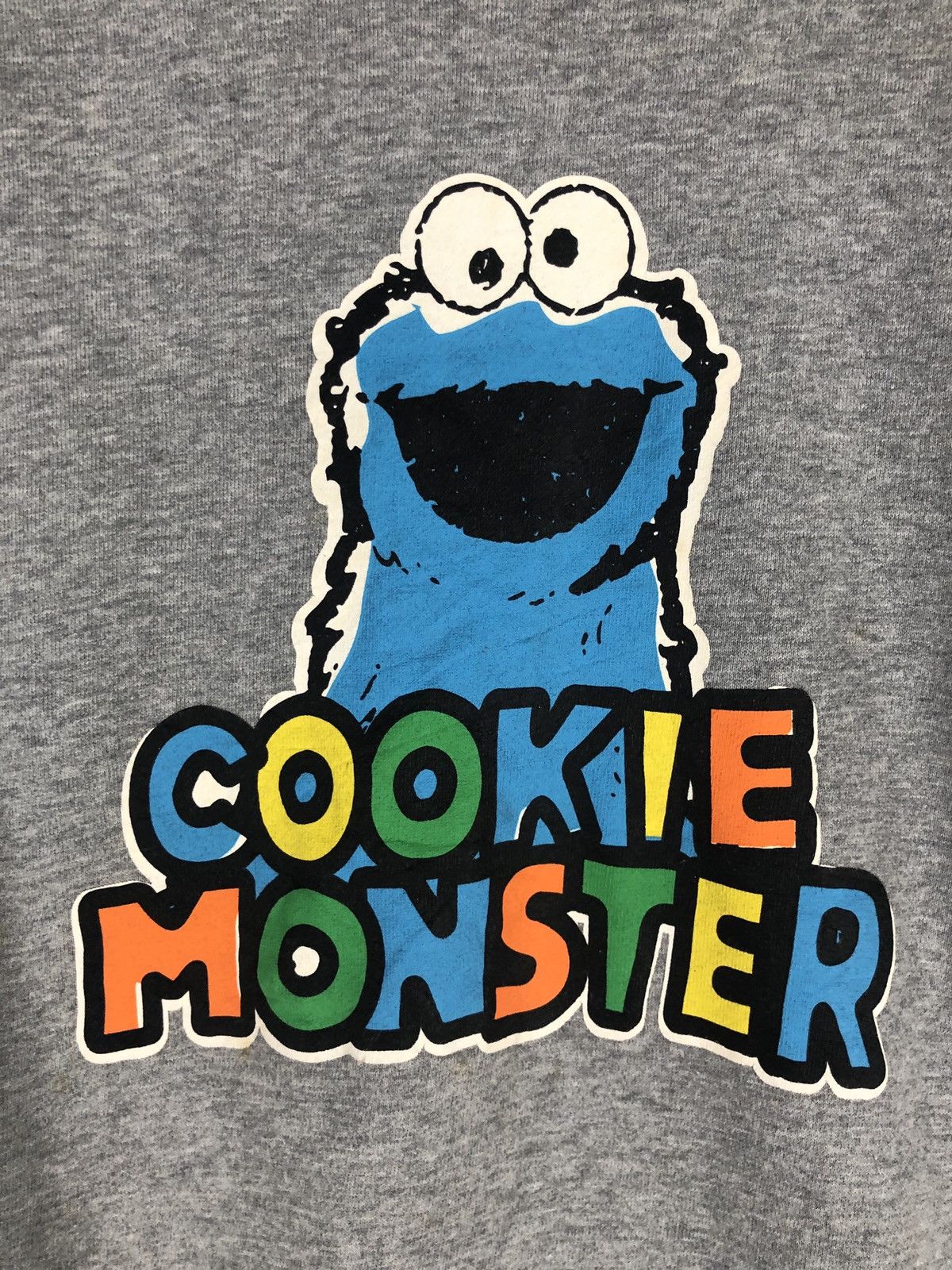 Cartoon Network × Vintage 90s Sesame Street Sweatshirt, Cookies Monster Pullover Size US M / EU 48-50 / 2 - 2 Thumbnail