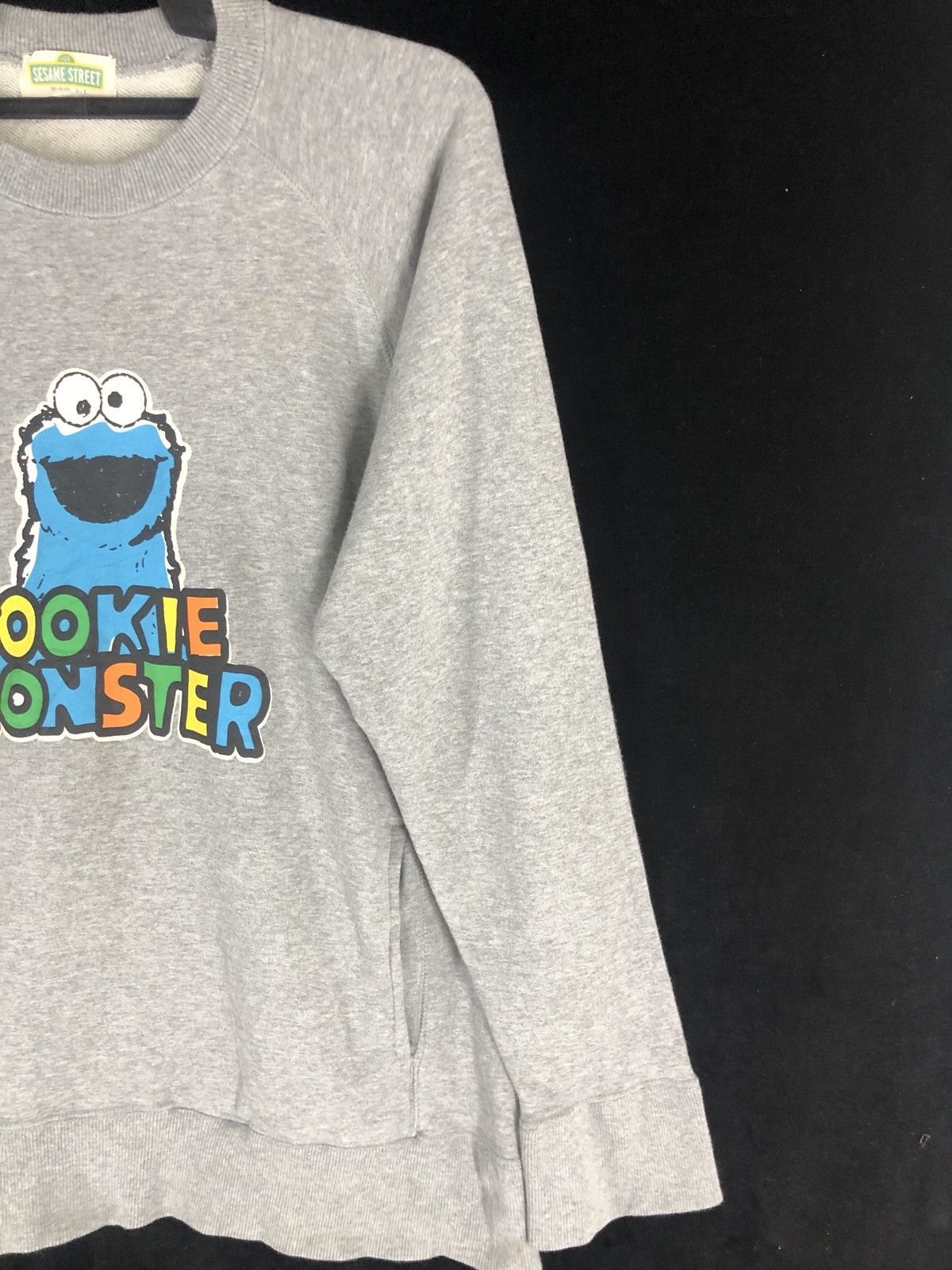 Cartoon Network × Vintage 90s Sesame Street Sweatshirt, Cookies Monster Pullover Size US M / EU 48-50 / 2 - 4 Thumbnail